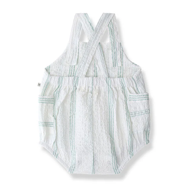 1+ In The Family Green Portitxol Romper - Image 2