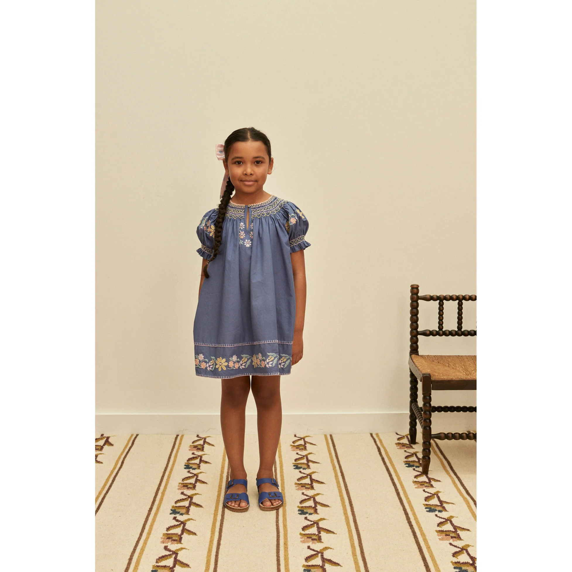 Apolina Azul Verna Smock Dress - Image 2