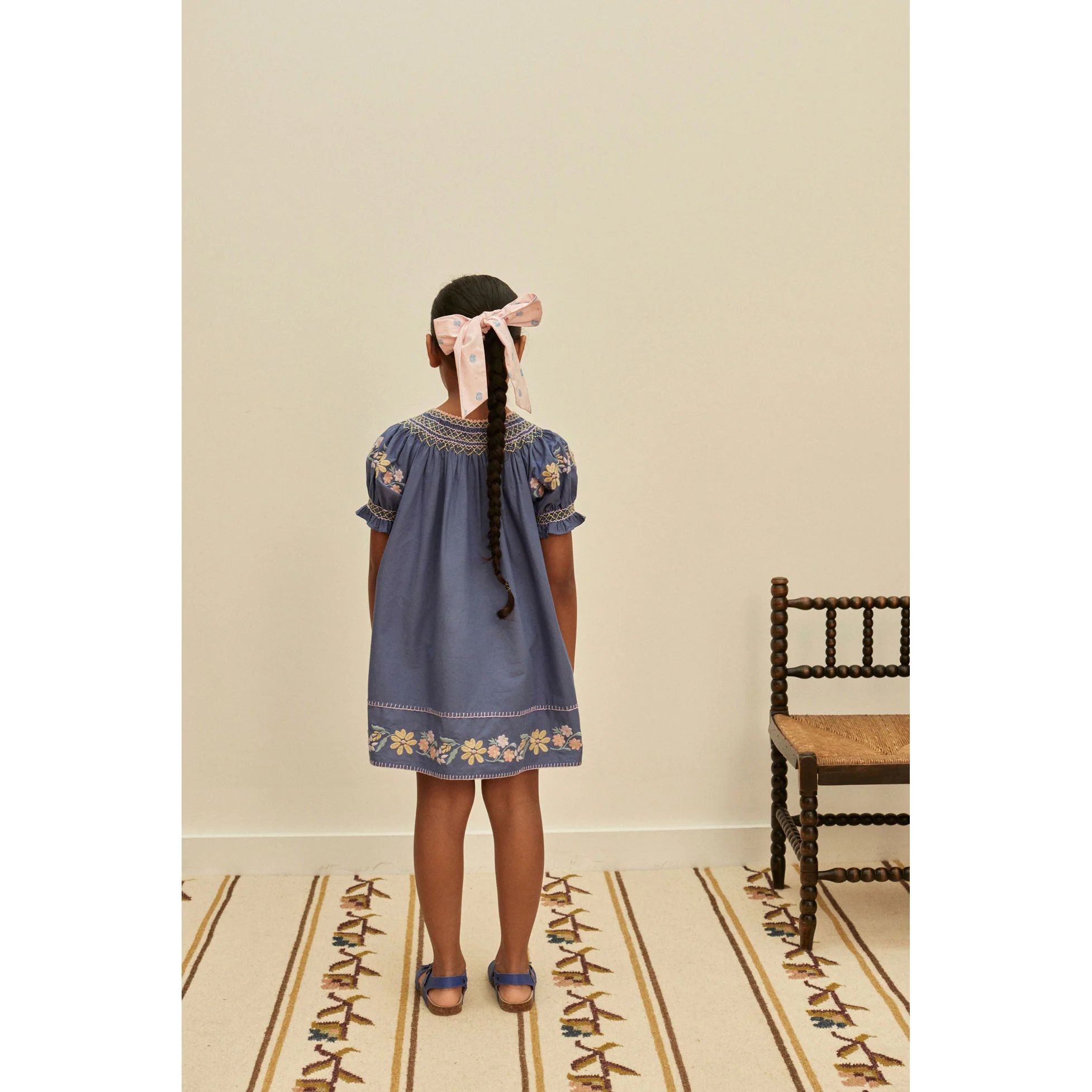 Apolina Azul Verna Smock Dress - Image 3