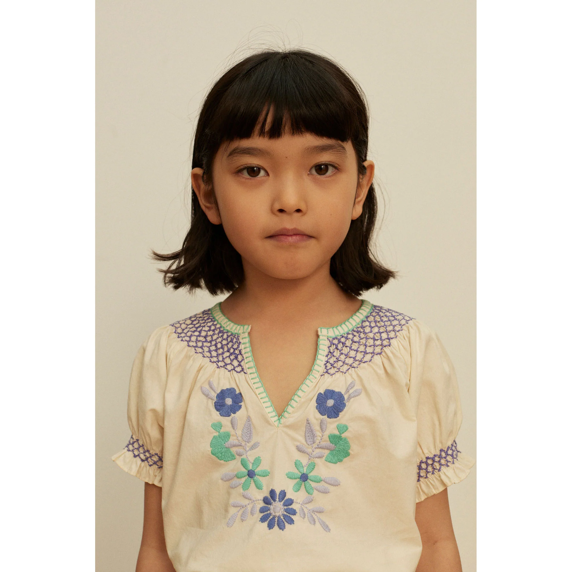 Apolina Cream Pol Blouse - Image 2