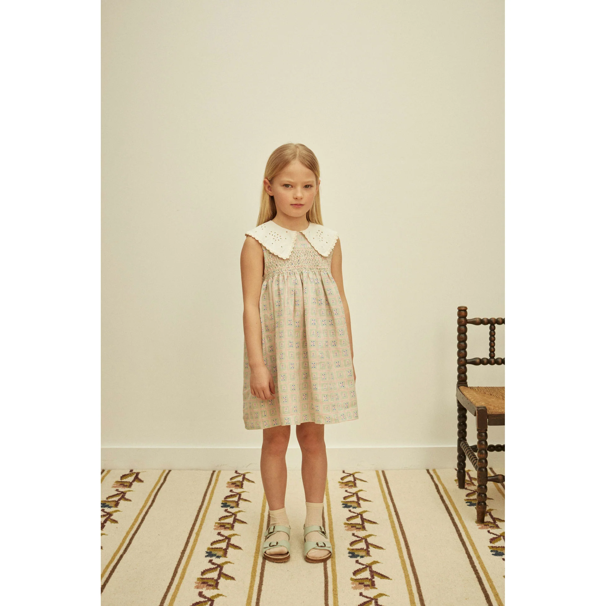 Apolina Rosepanel Mint Cornelia Smock Dress - Image 2