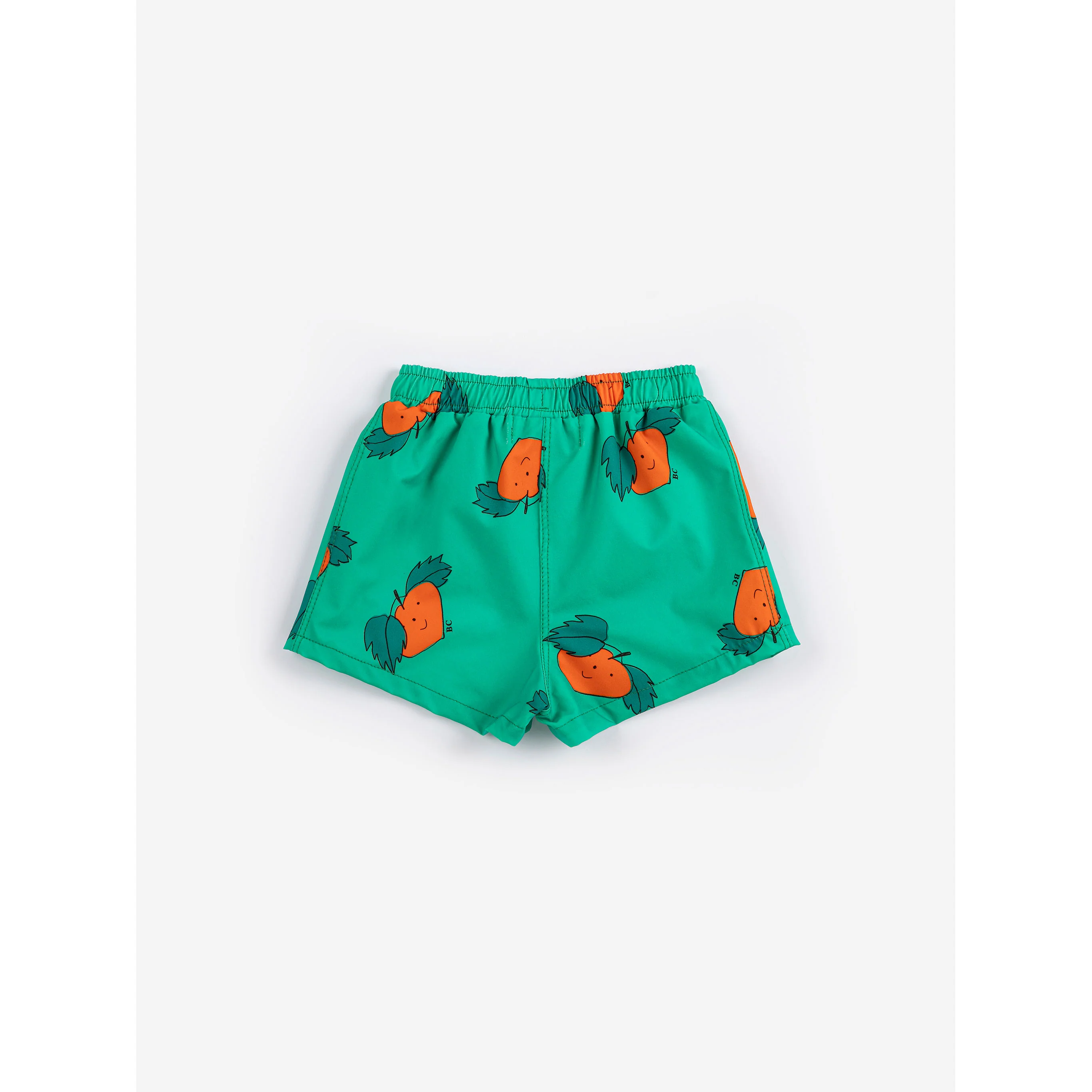 Bobo Choses Green Tangerine All Over Baby Swim Trunks - Image 3