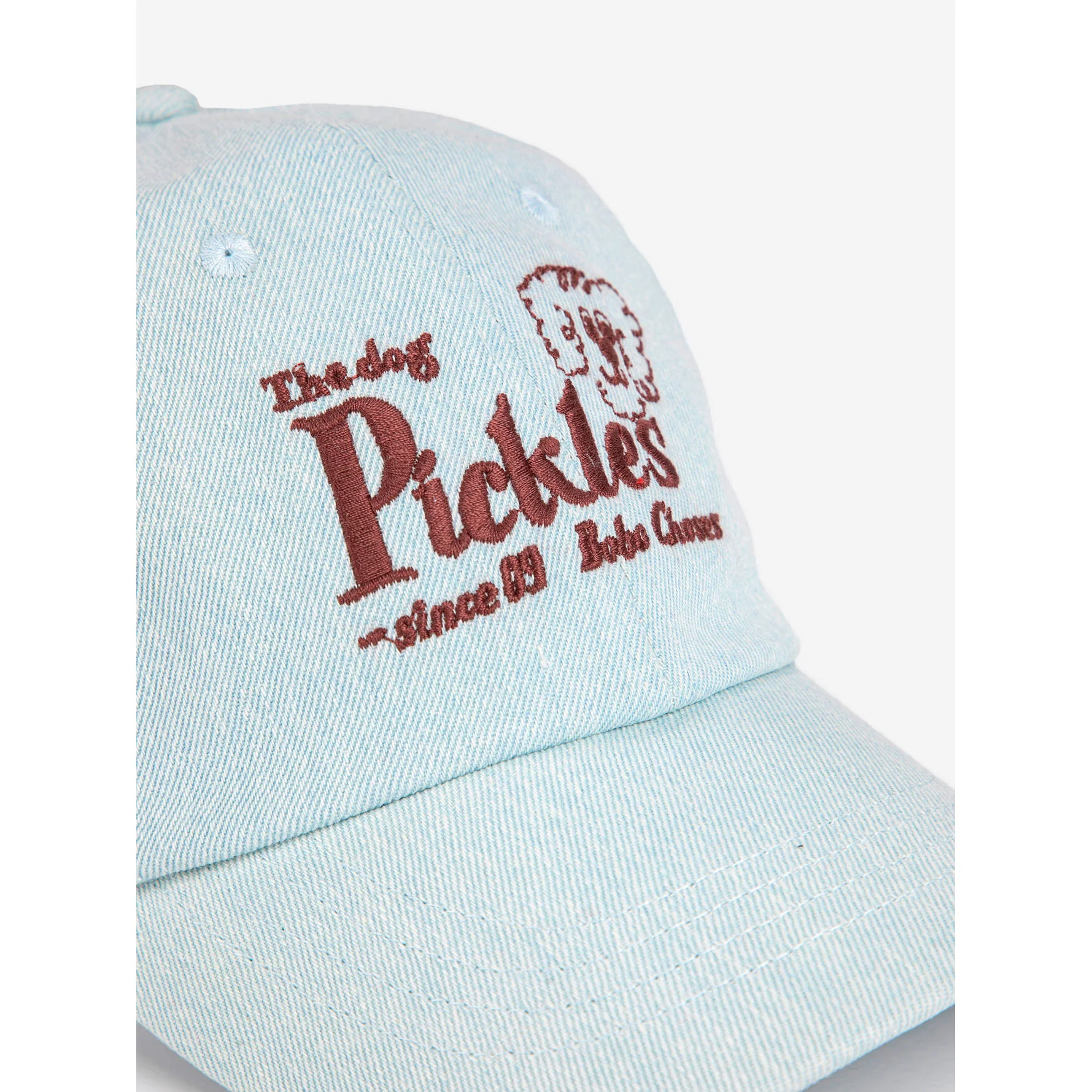 Bobo Choses Light Blue Dog Denim Cap - Image 3