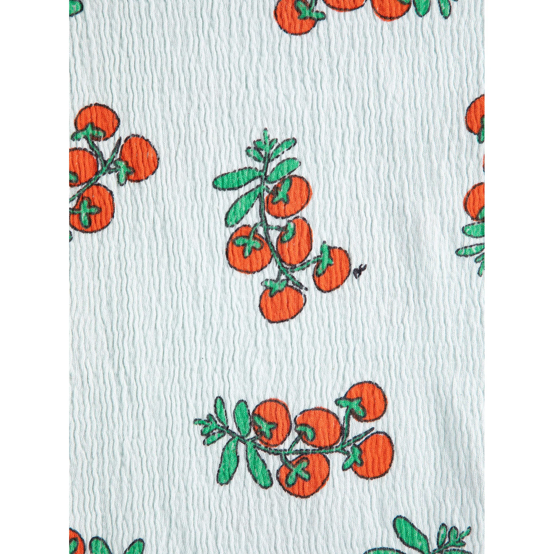 Bobo Choses Light Blue Tomatoes All Over Cropped T-Shirt - Image 3