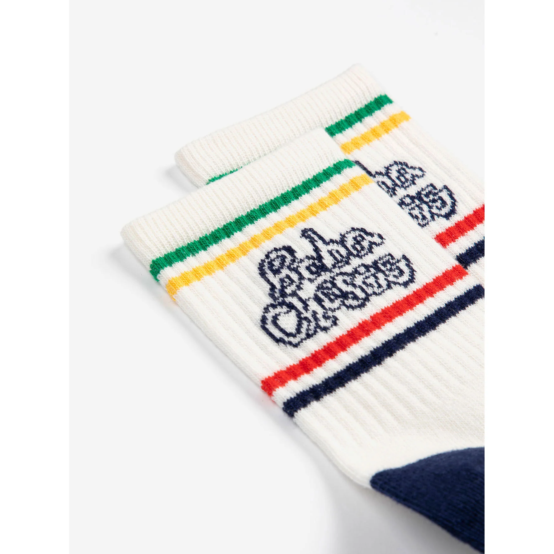 Bobo Choses Off White Bobo Choses By Hand Short Socks - Image 3