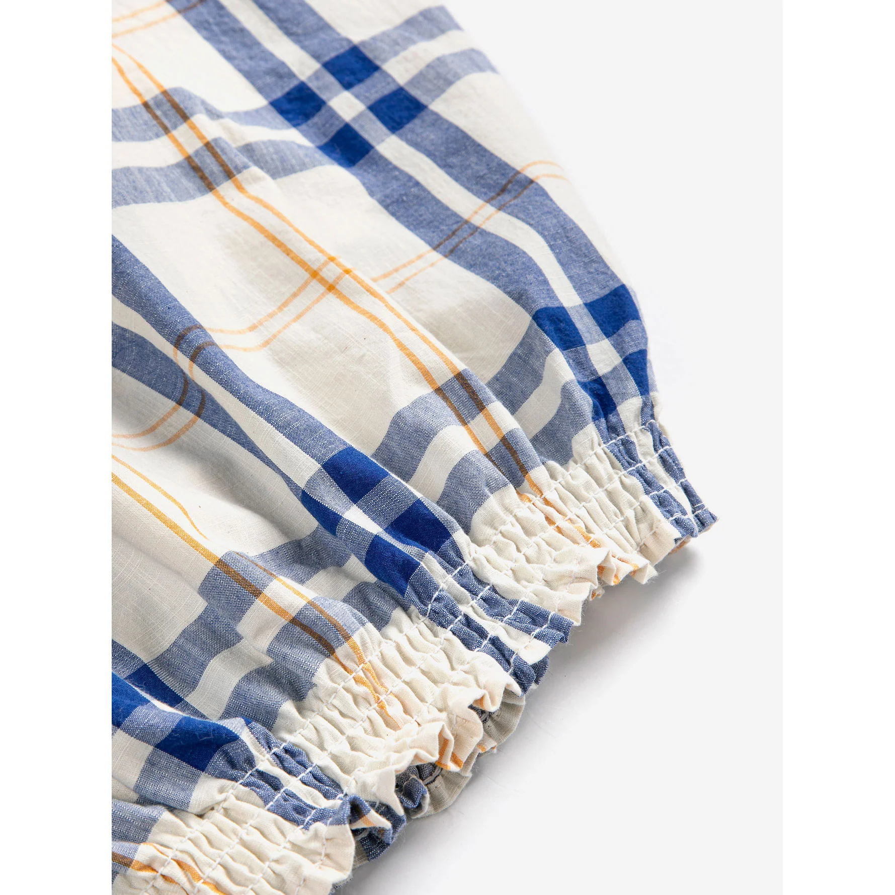 Bobo Choses Off White Fun Tartan Woven Top - Image 3