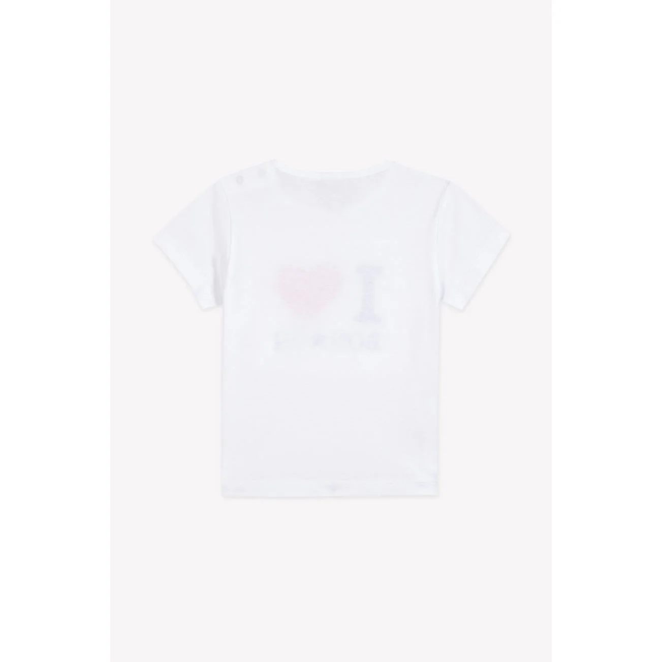 Bonton White I  Love Tee - Image 3