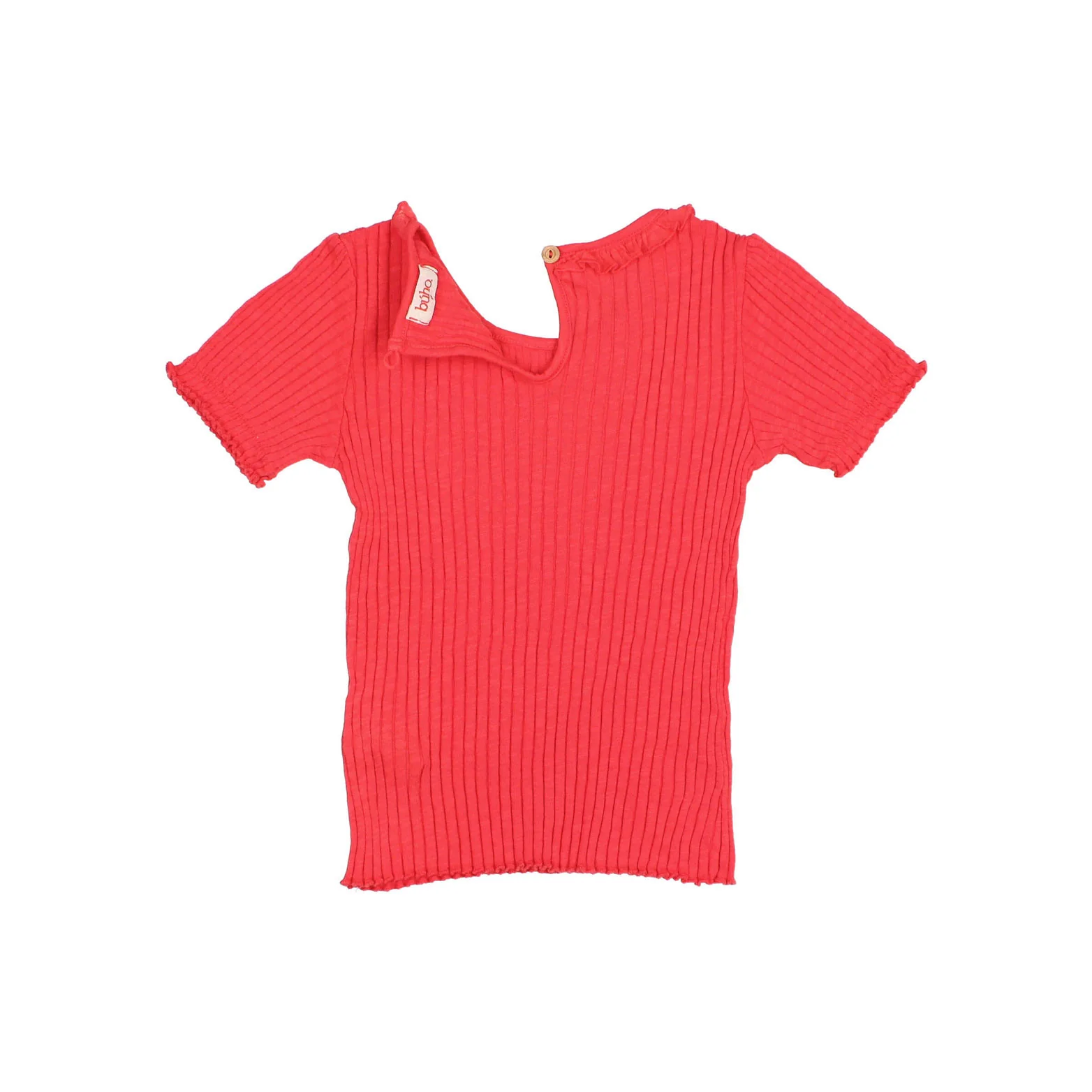 Buho Coral Rib Collar T-Shirt - Image 3