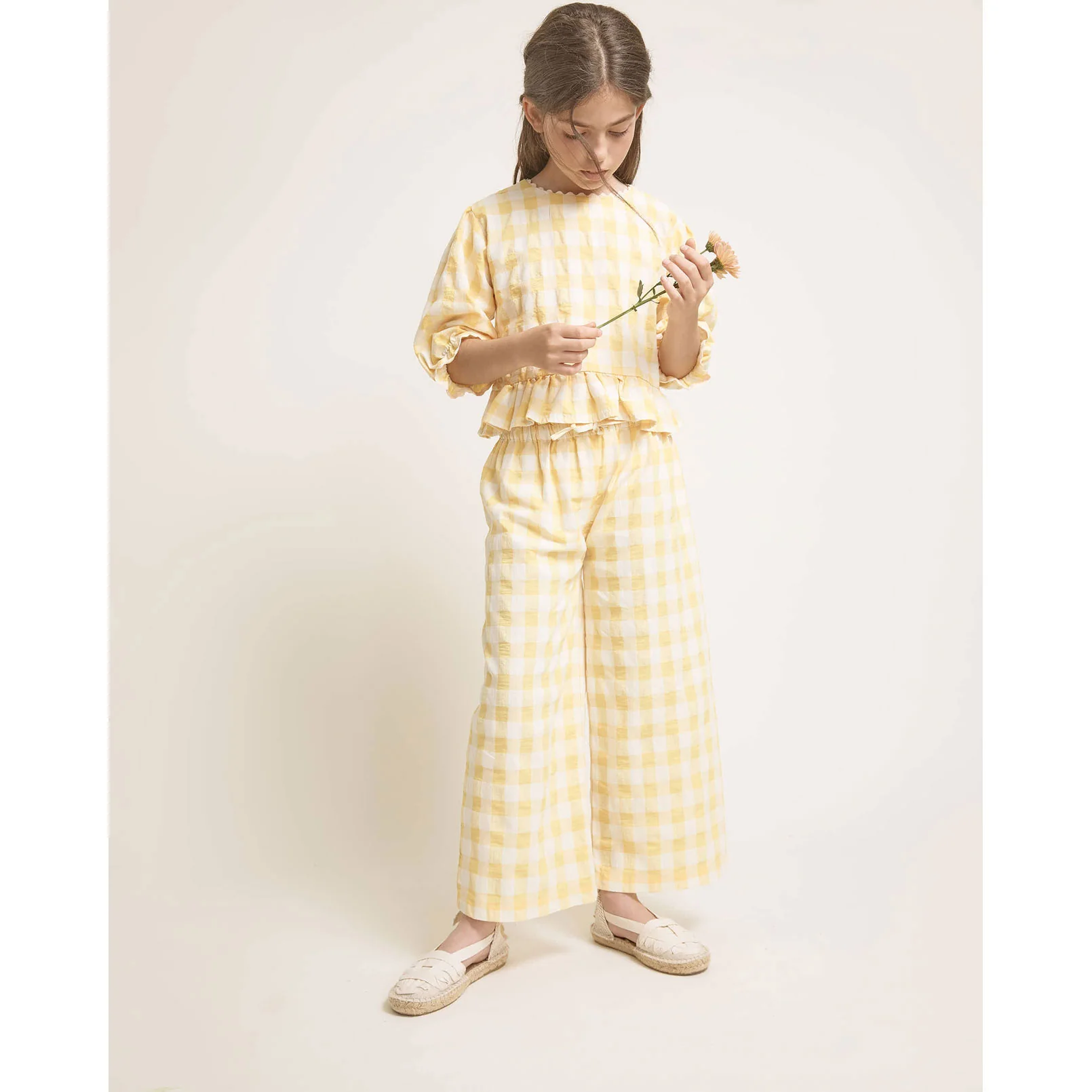 Buho Sun Gingham Blouse - Image 2