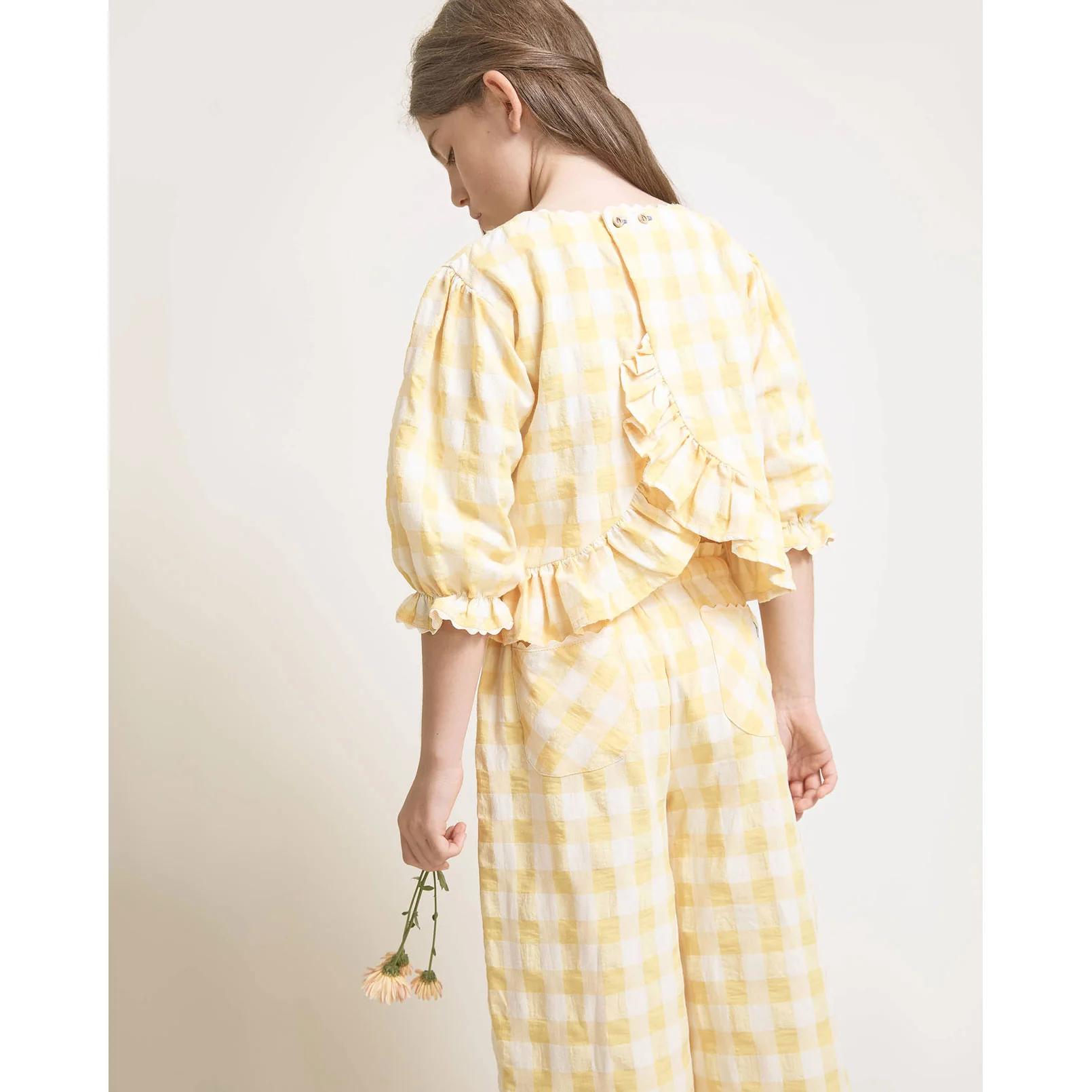 Buho Sun Gingham Blouse - Image 4