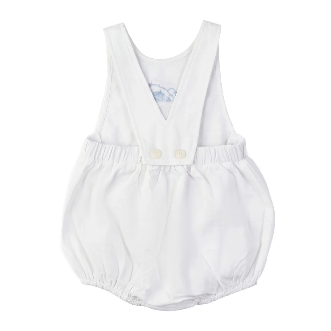 Calla Lili  White Linen House Romper - Image 3
