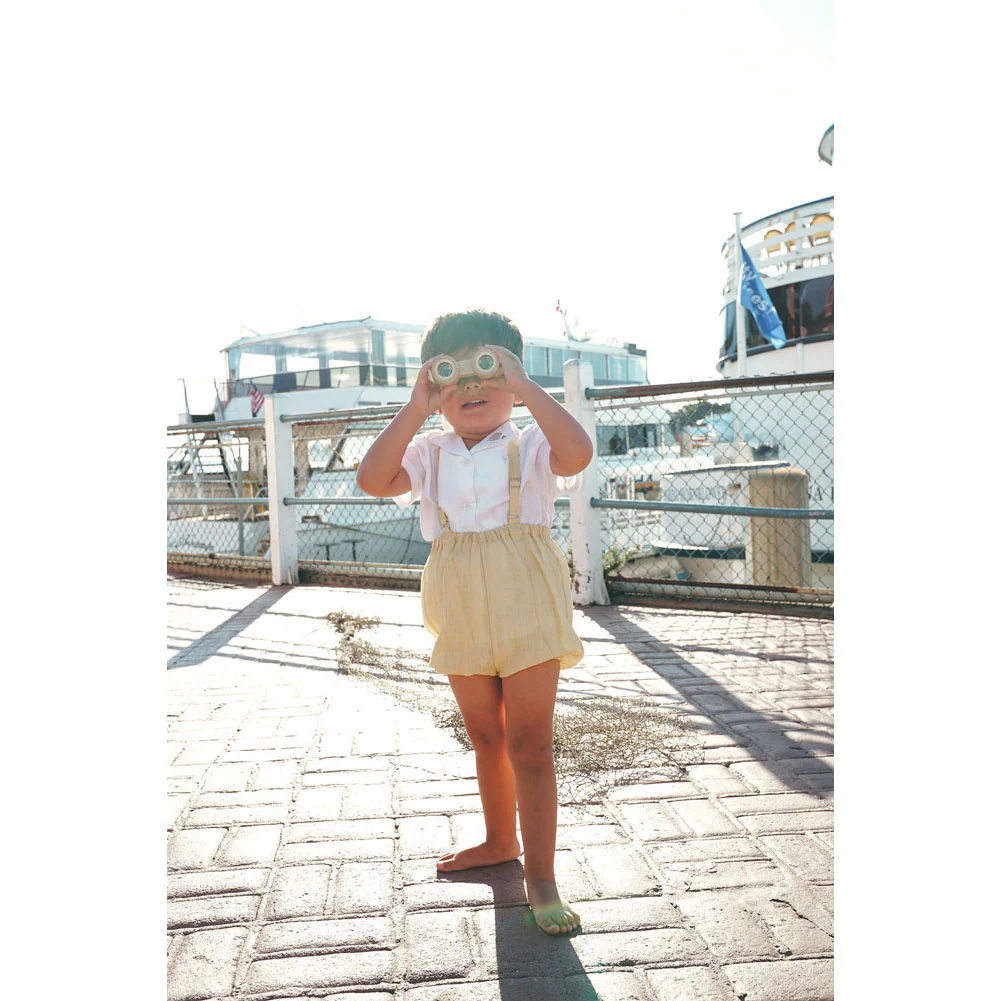 Calla Lili  Yellow Linen Romper - Image 2