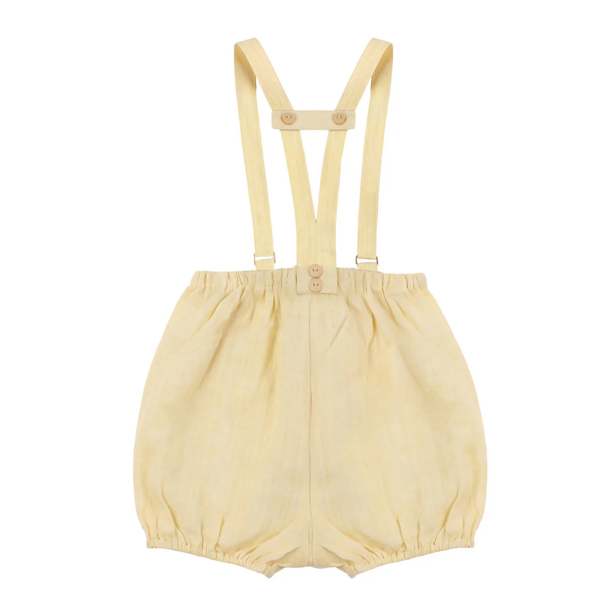 Calla Lili  Yellow Linen Romper - Image 3