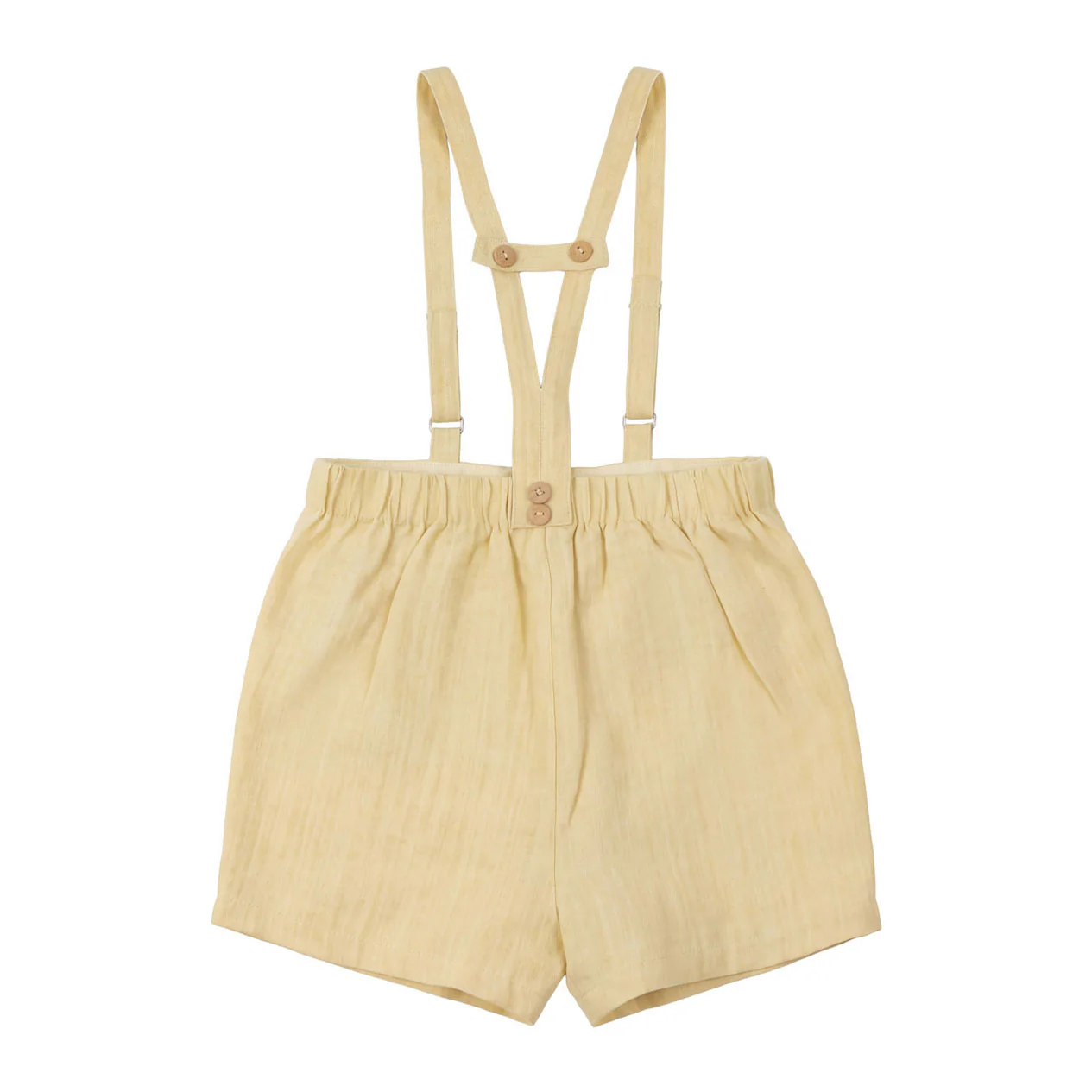 Calla Lili  Yellow Suspenders Shorts - Image 3