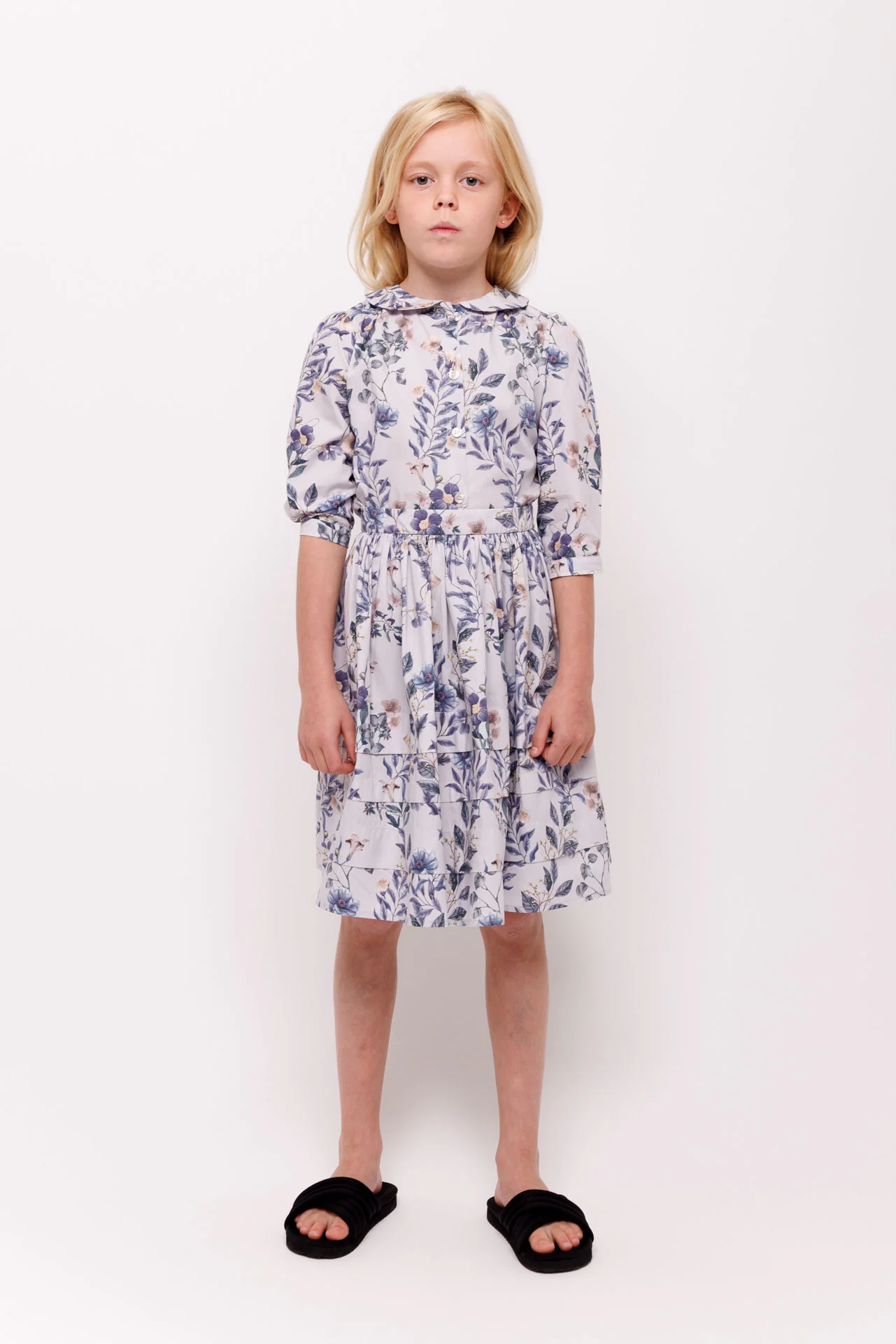 Christina Rohde White/Light Blue Floral Blouse - Image 2