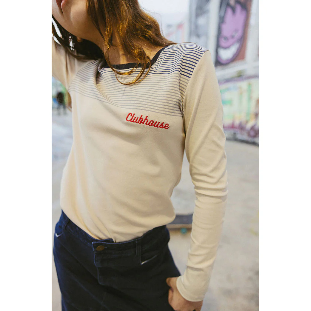 Clubhouse Oatmeal Square Neck Tee - Image 4