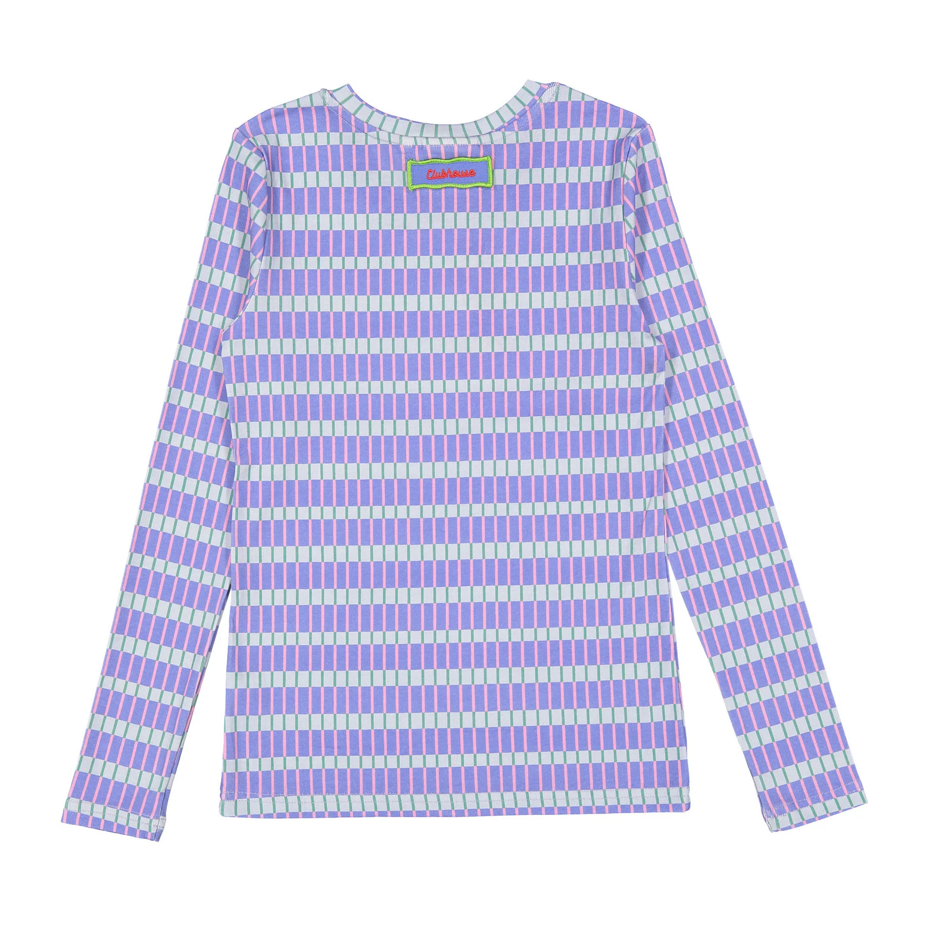 Clubhouse Purple Geometric Long Sleeve Tee - Image 2