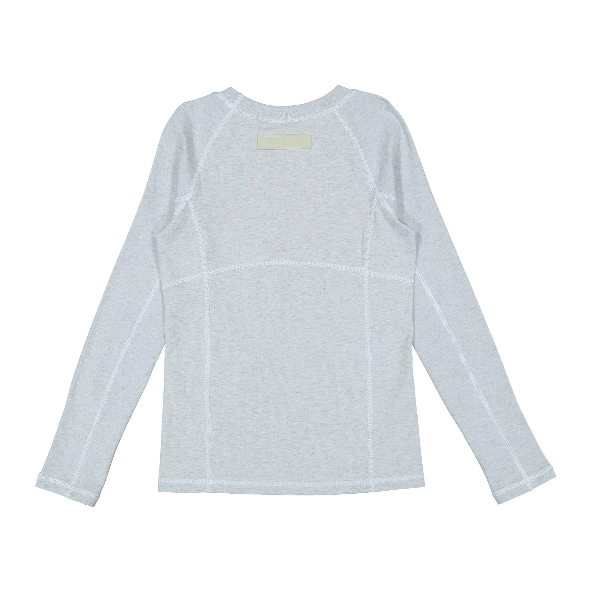 Elements Light Blue Heather E Logo Stitch Tee - Image 2