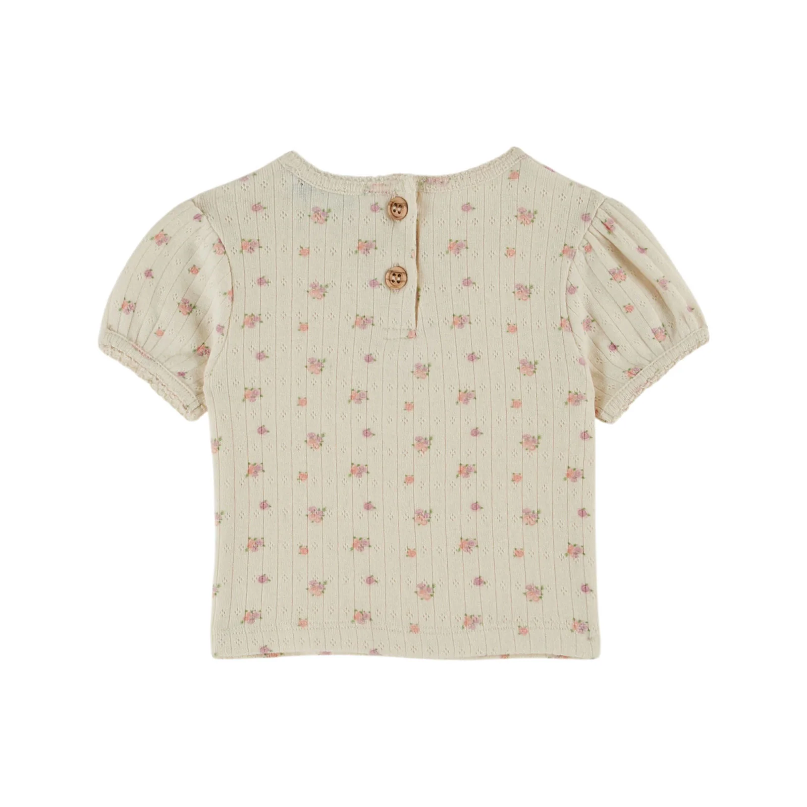 Emile et Ida Fantasia Pointelle Printed Baby Tee - Image 2