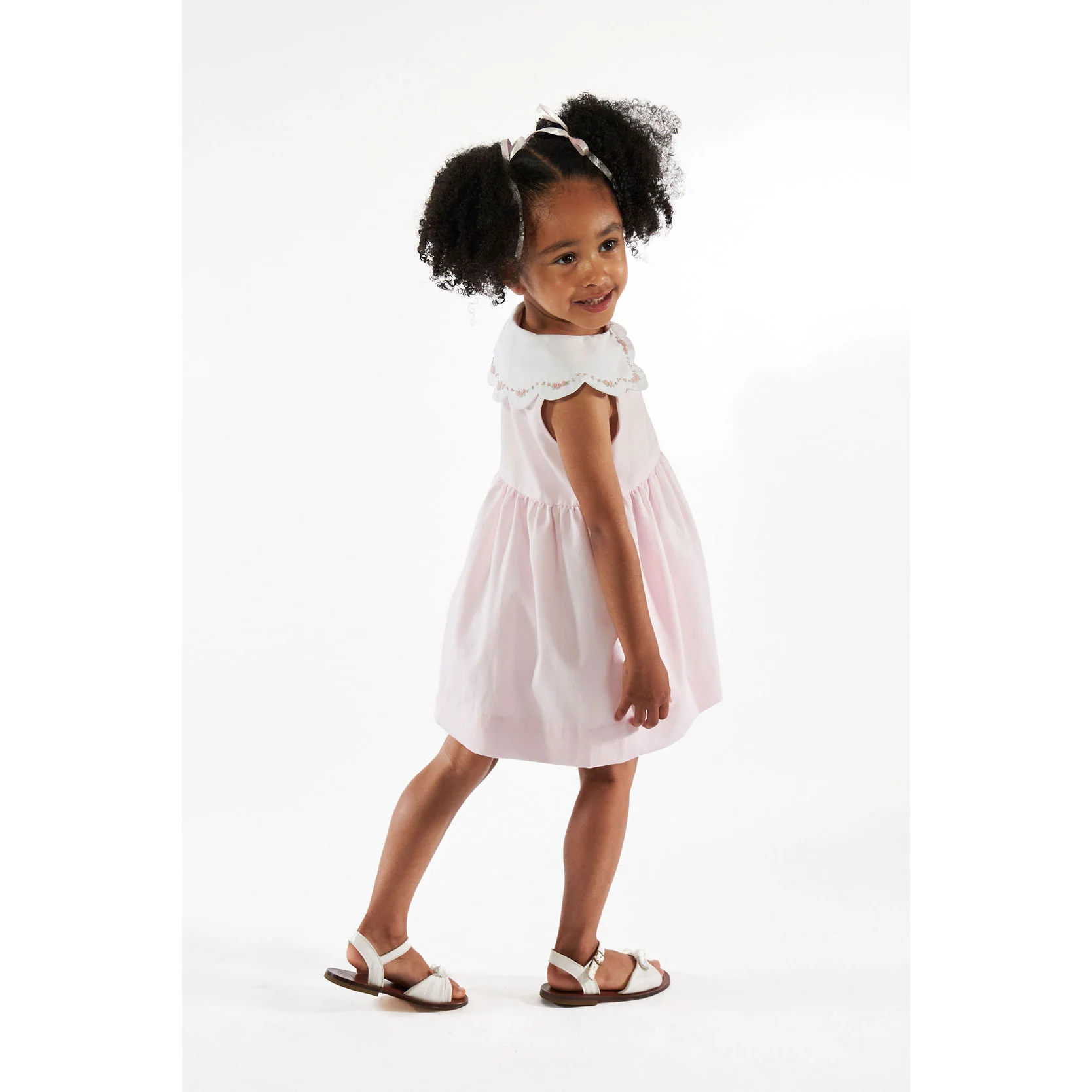Kidiwi Pink Pique Colette Dress - Image 5