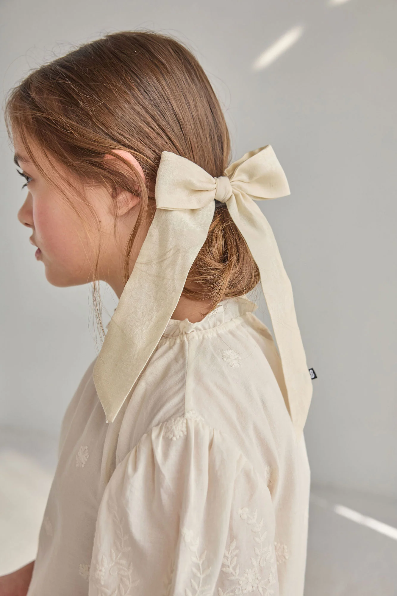 Knot Hairbands  Taupe Matte Luxe Bow - Image 2