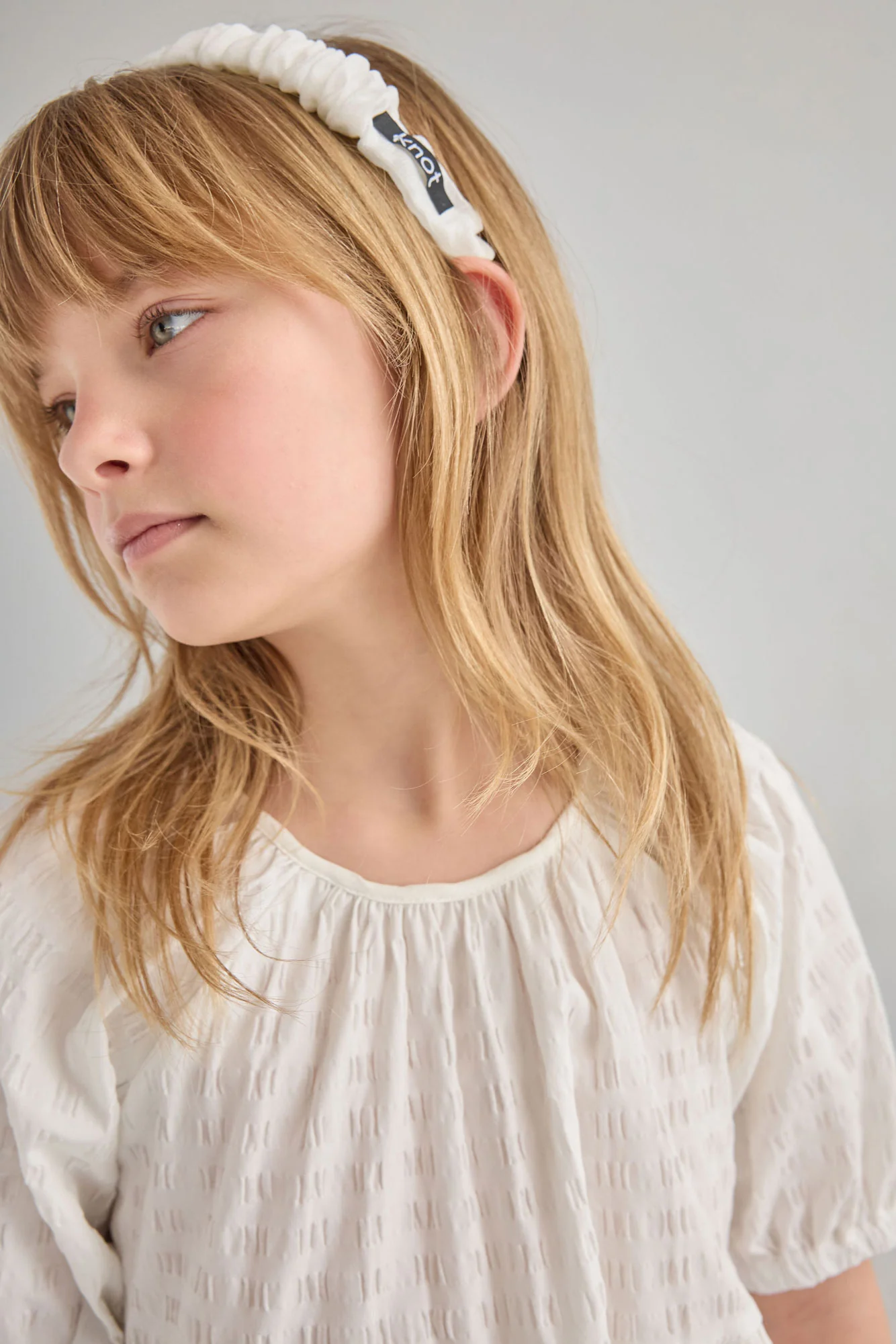 Knot Hairbands  White Seabreeze Headband - Image 2