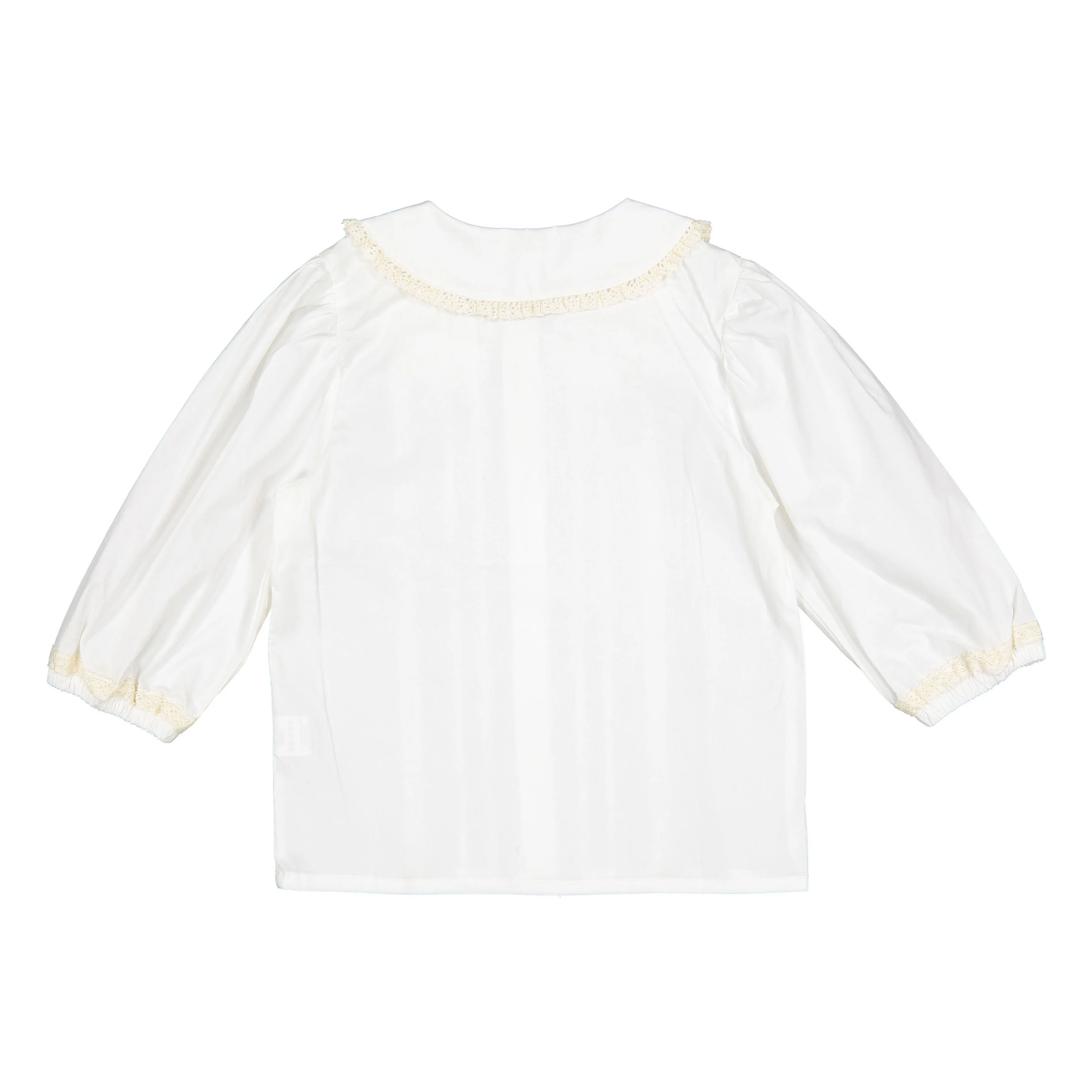 L by Ladida Cream 3/4 Sleeve Lace Blouse - Image 3