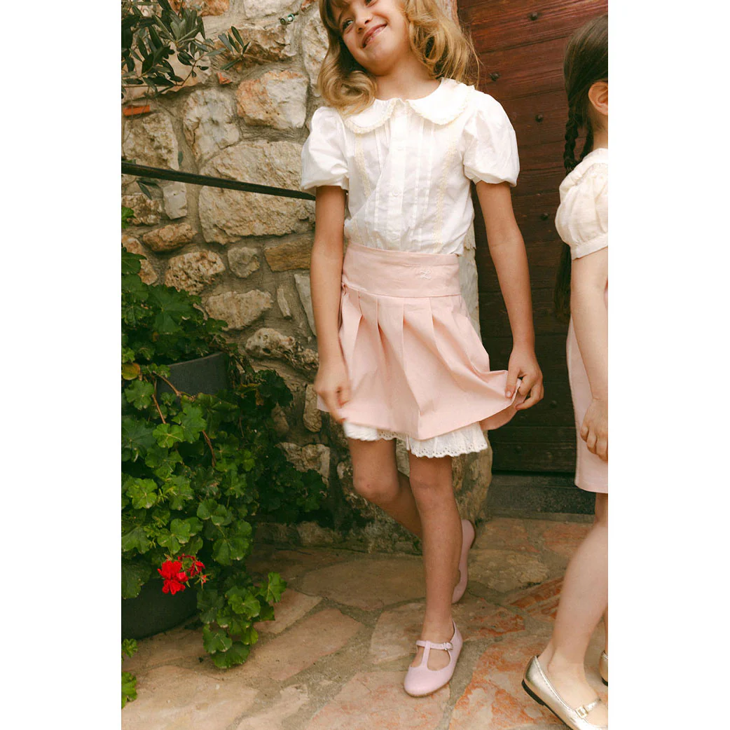 L by Ladida Cream Short Sleeve Lace Blouse - Image 2