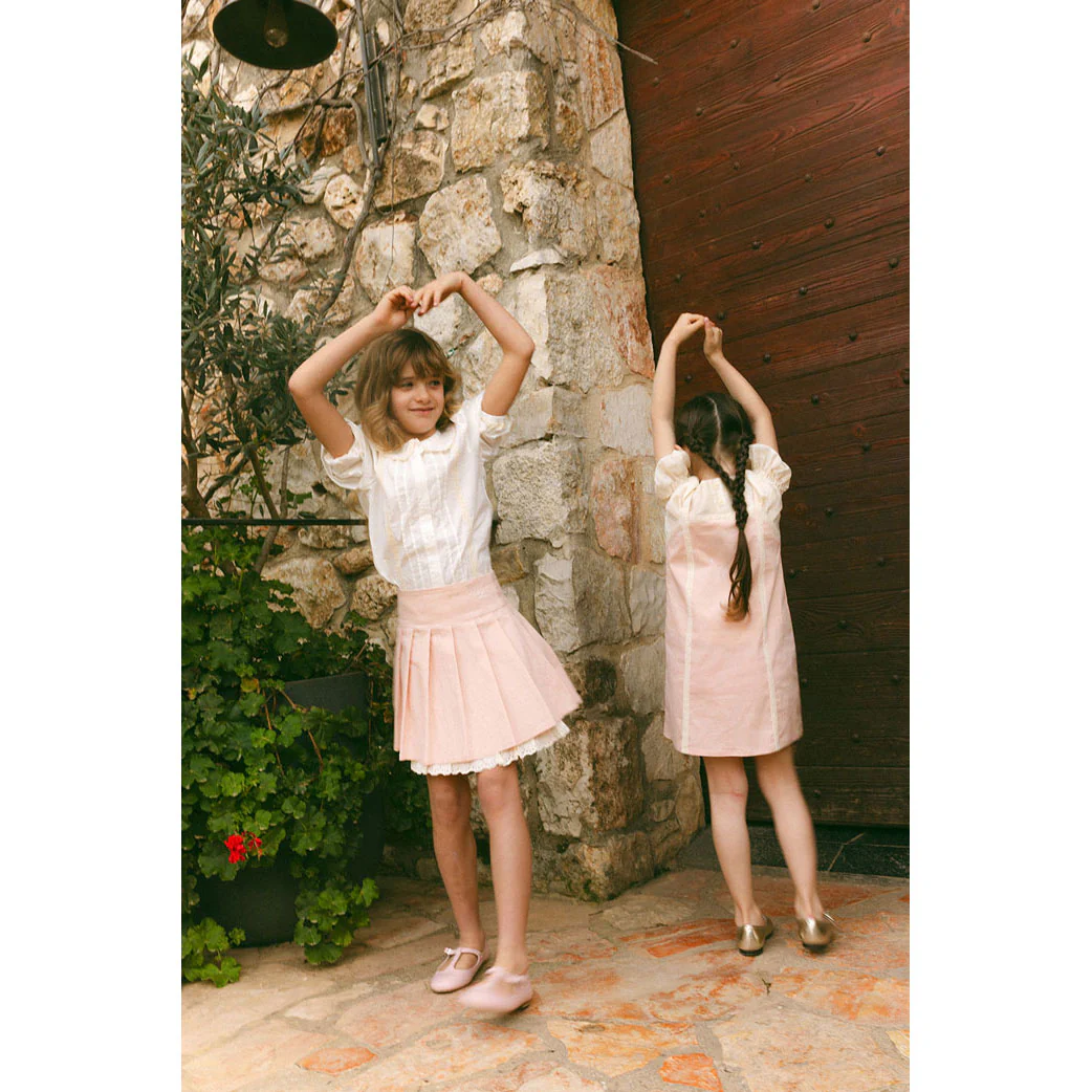 L by Ladida Cream Short Sleeve Lace Blouse - Image 3