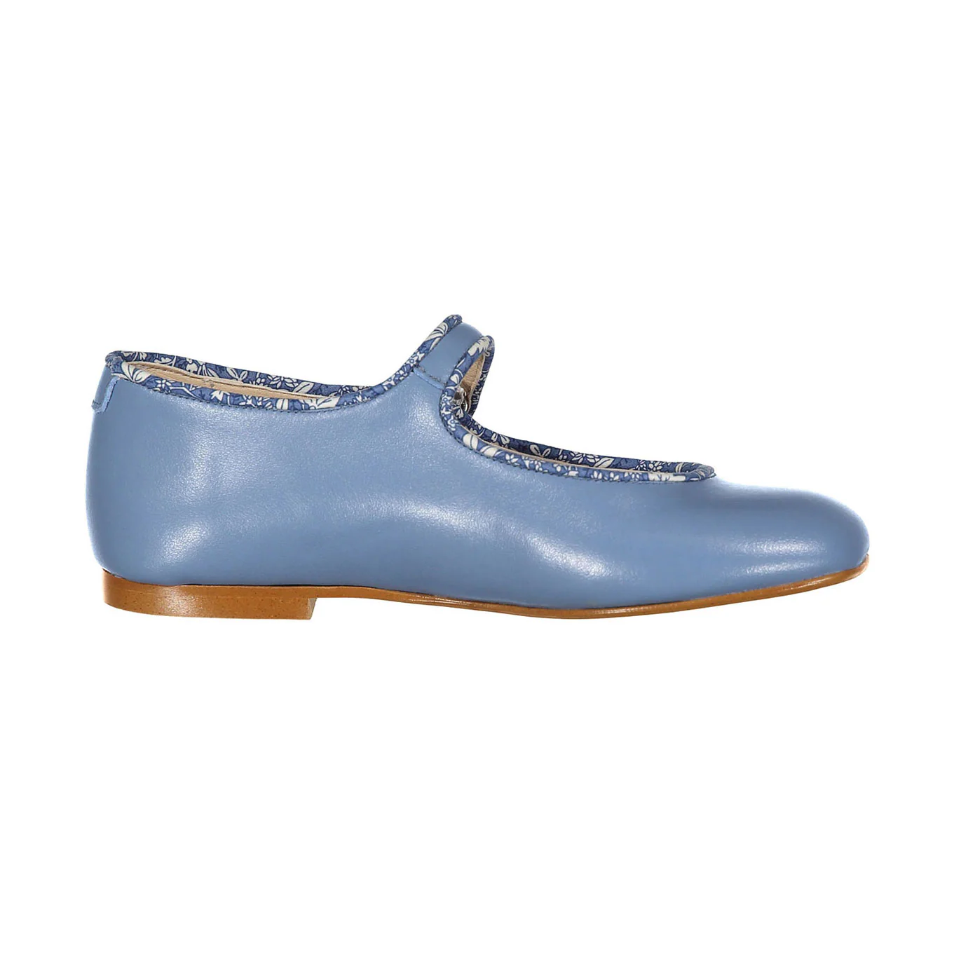Ladida Shoes Blue  Floral Trim Mary Jane - Image 3