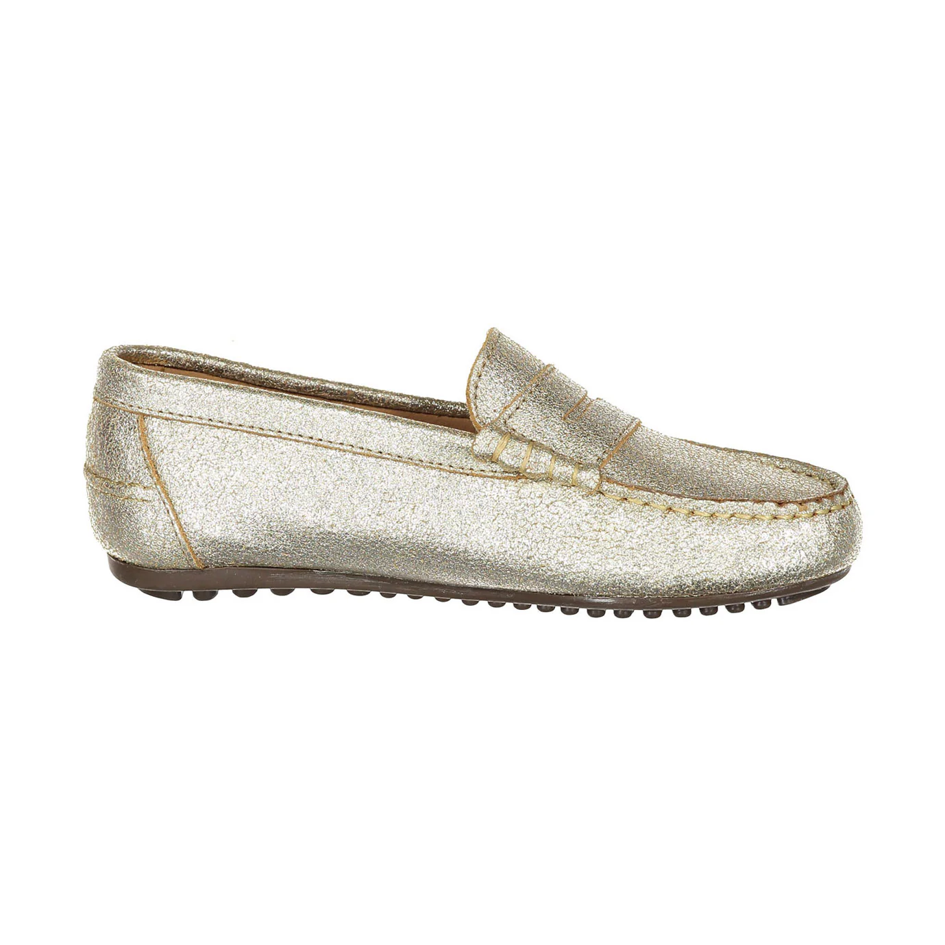 Ladida Shoes Gold Metalic Penny Loafer - Image 3