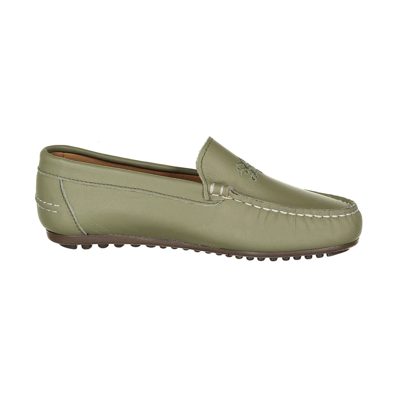 Ladida Shoes Green Logo Embroidered Loafer - Image 3
