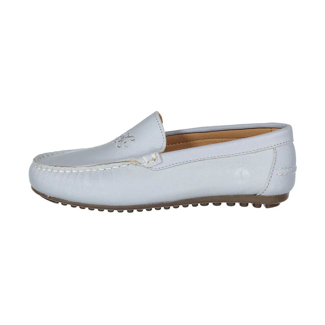 Ladida Shoes Light Blue Logo Embroidered Loafer - Image 2