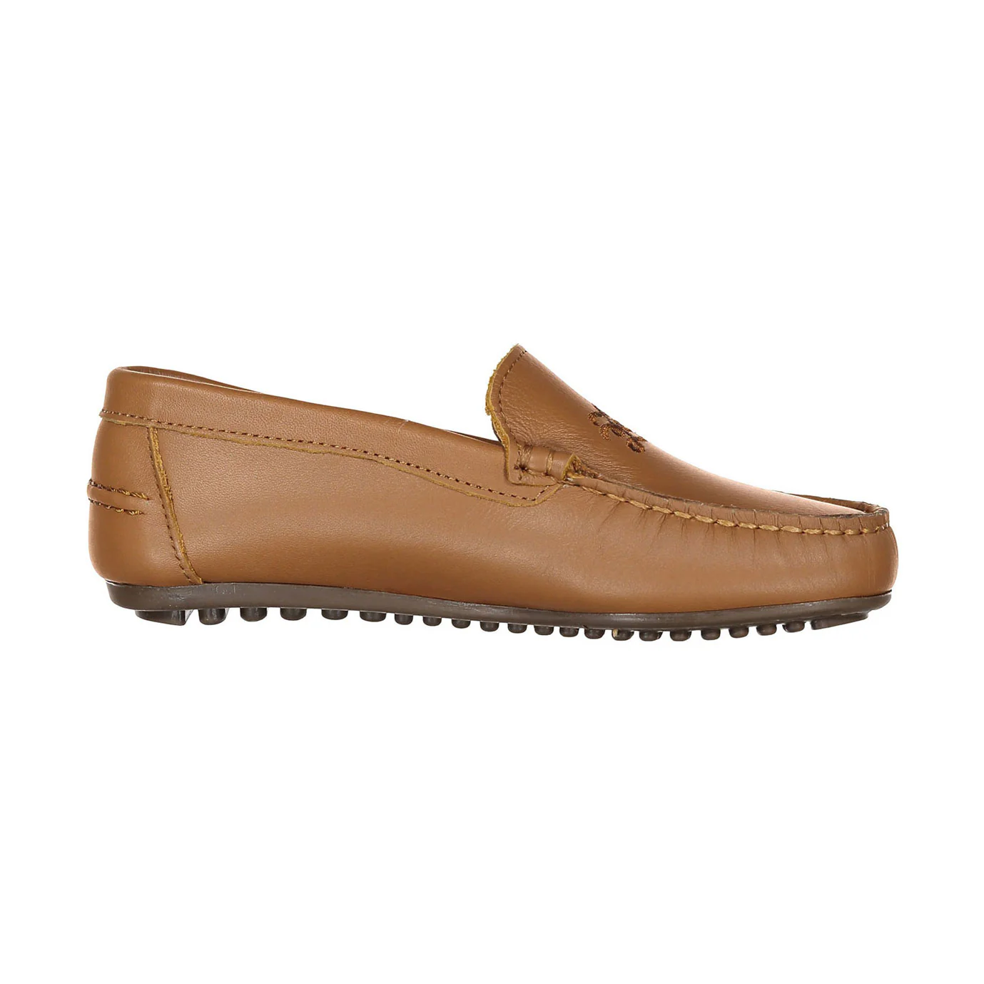 Ladida Shoes Luggage Brown Logo Embroidered Loafer - Image 3