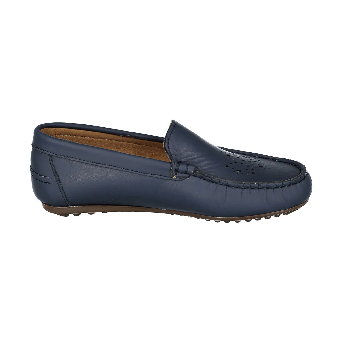 Ladida Shoes Navy Eyelet Design Loafers - Image 3