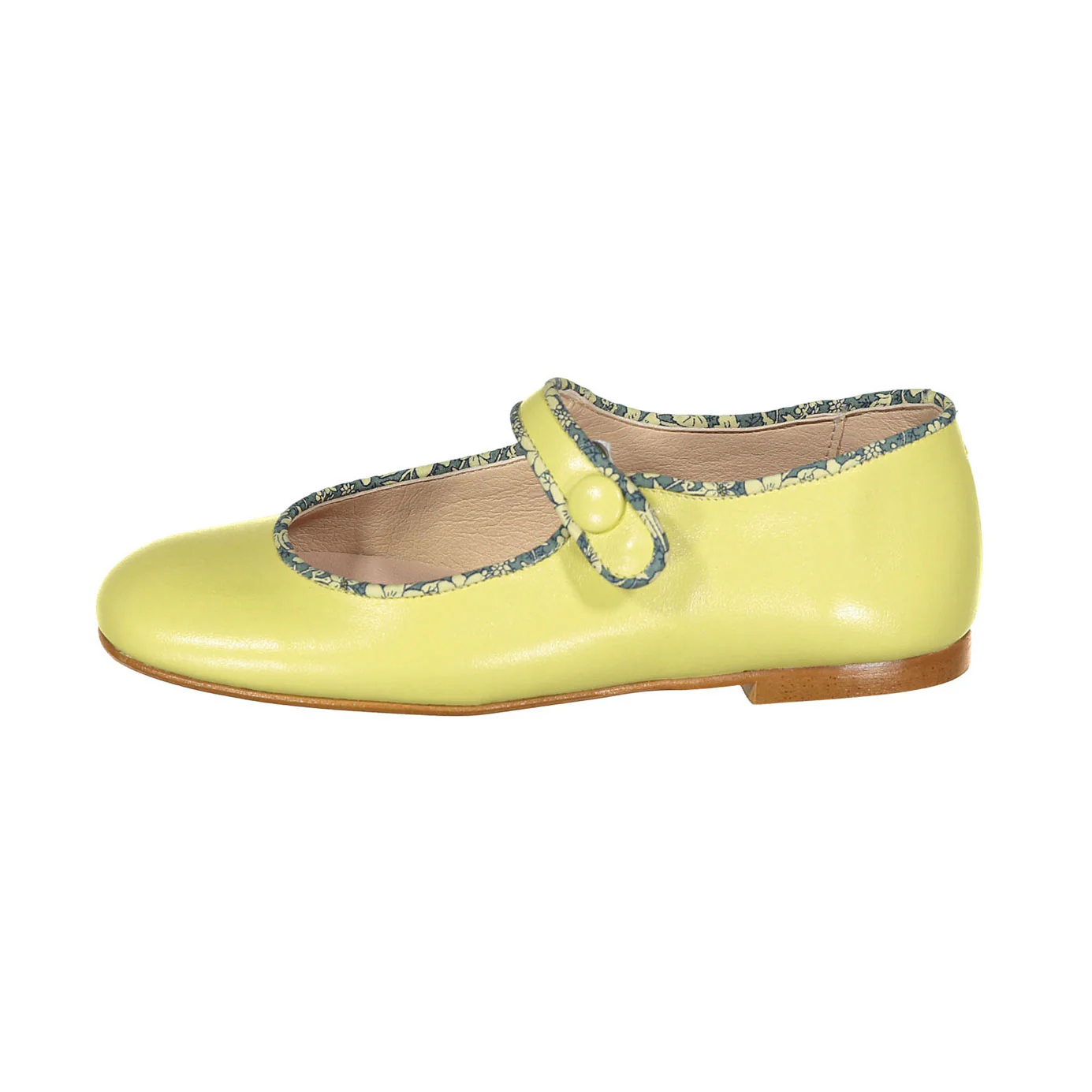 Ladida Shoes Yellow Floral Trim Mary Jane - Image 2
