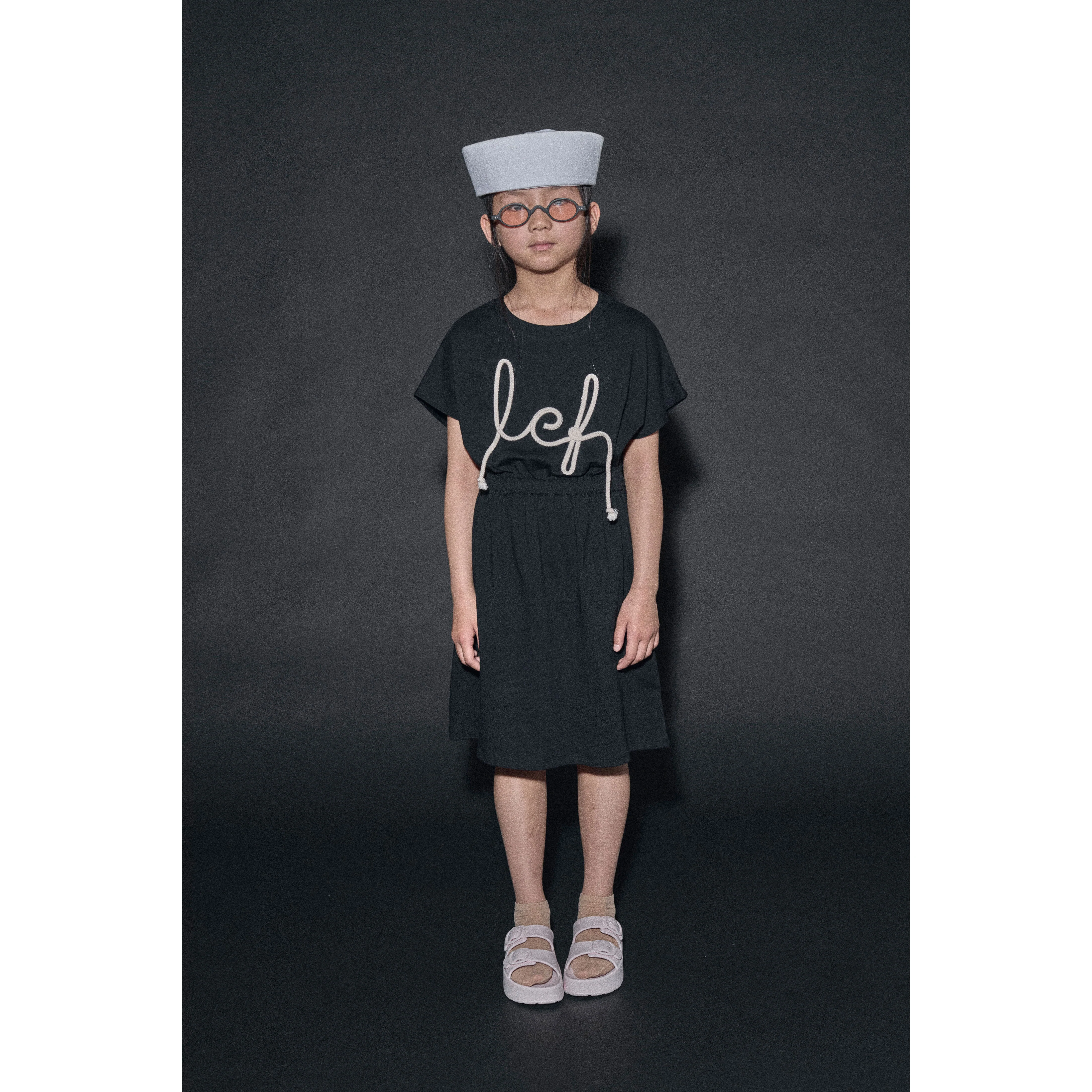 Little Creative Factory  Black Soft On Board Dress - Image 2