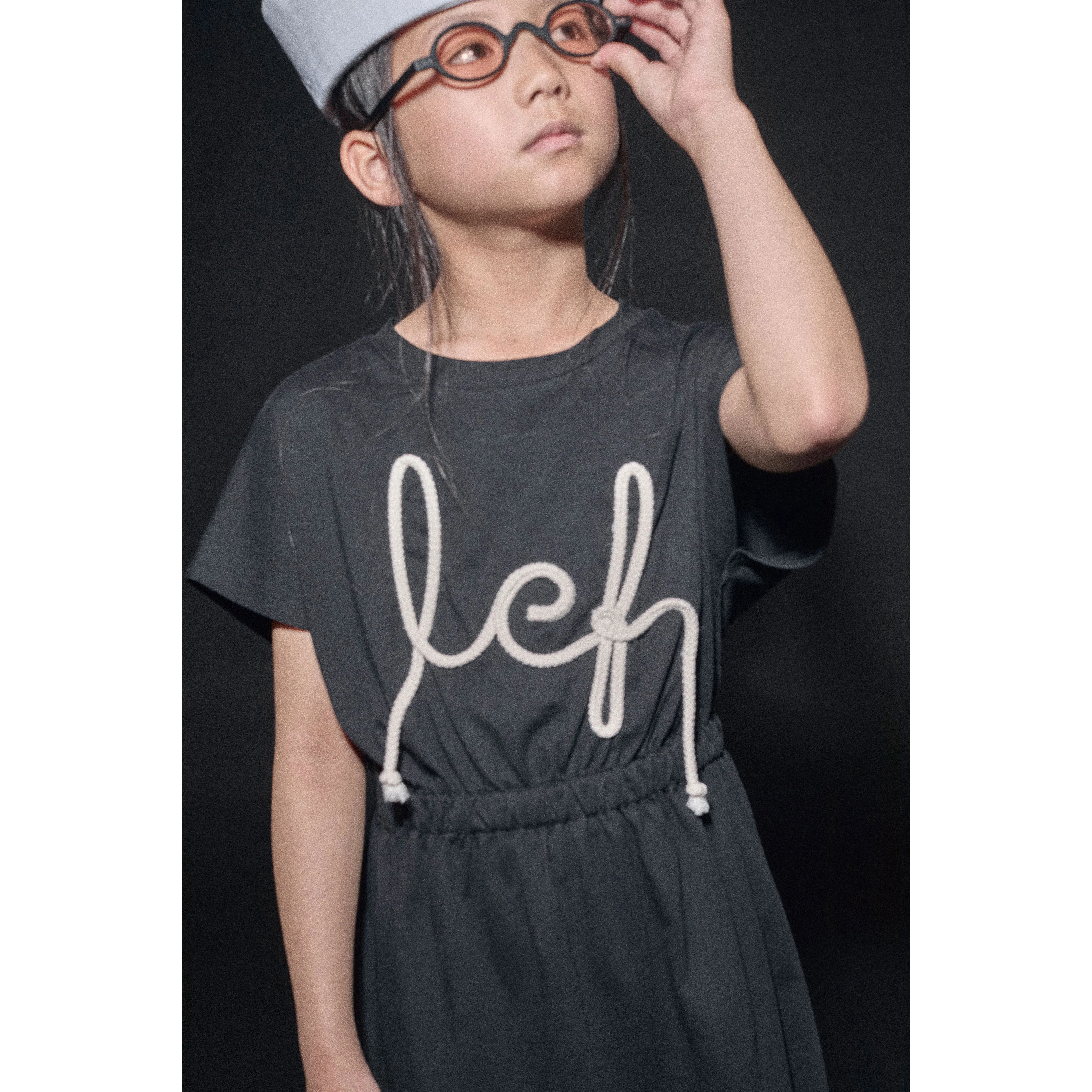 Little Creative Factory  Black Soft On Board Dress - Image 3