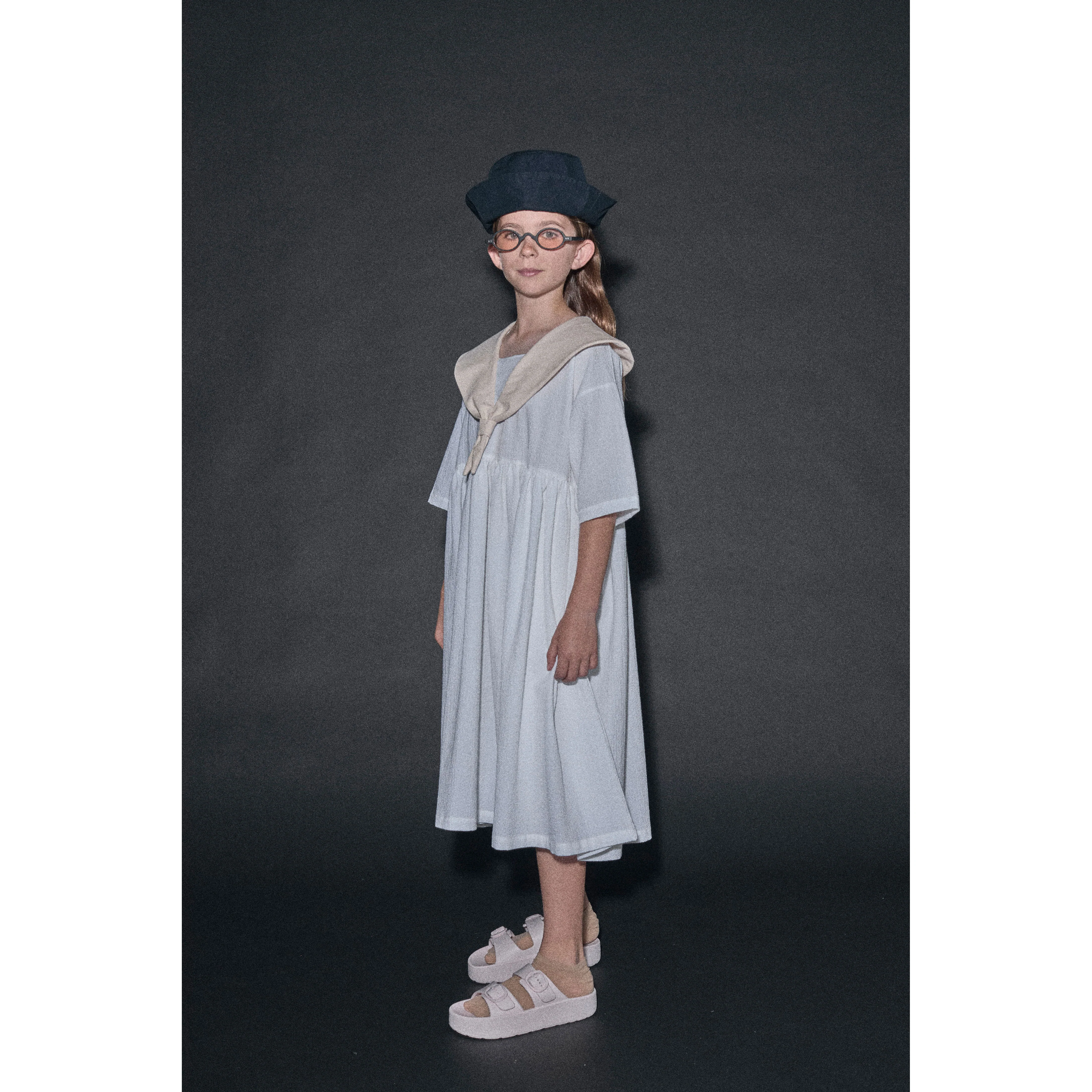 Little Creative Factory  Cream/White Cruise Dress - Image 2