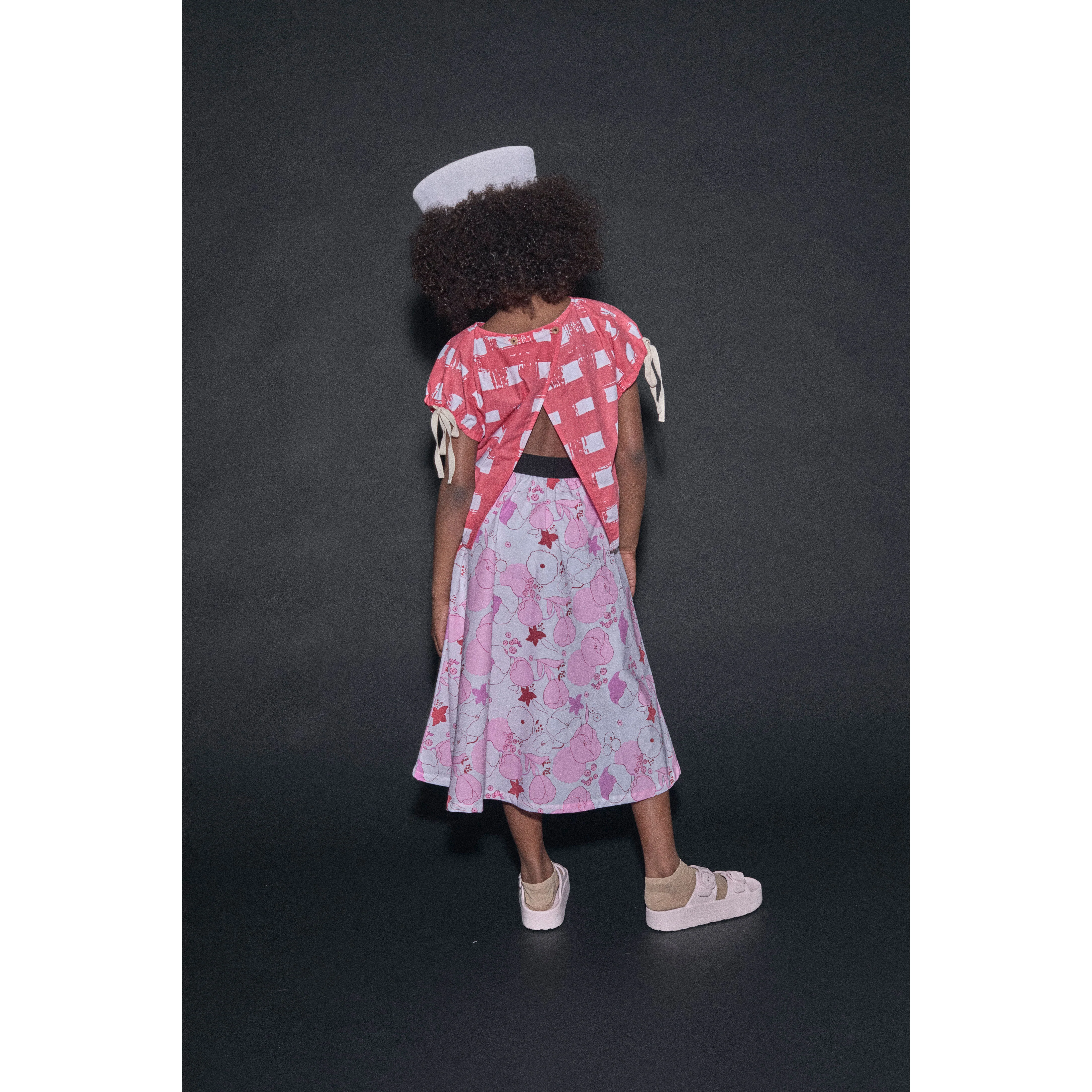 Little Creative Factory  Flower Print Coral Reef Skirt - Image 3