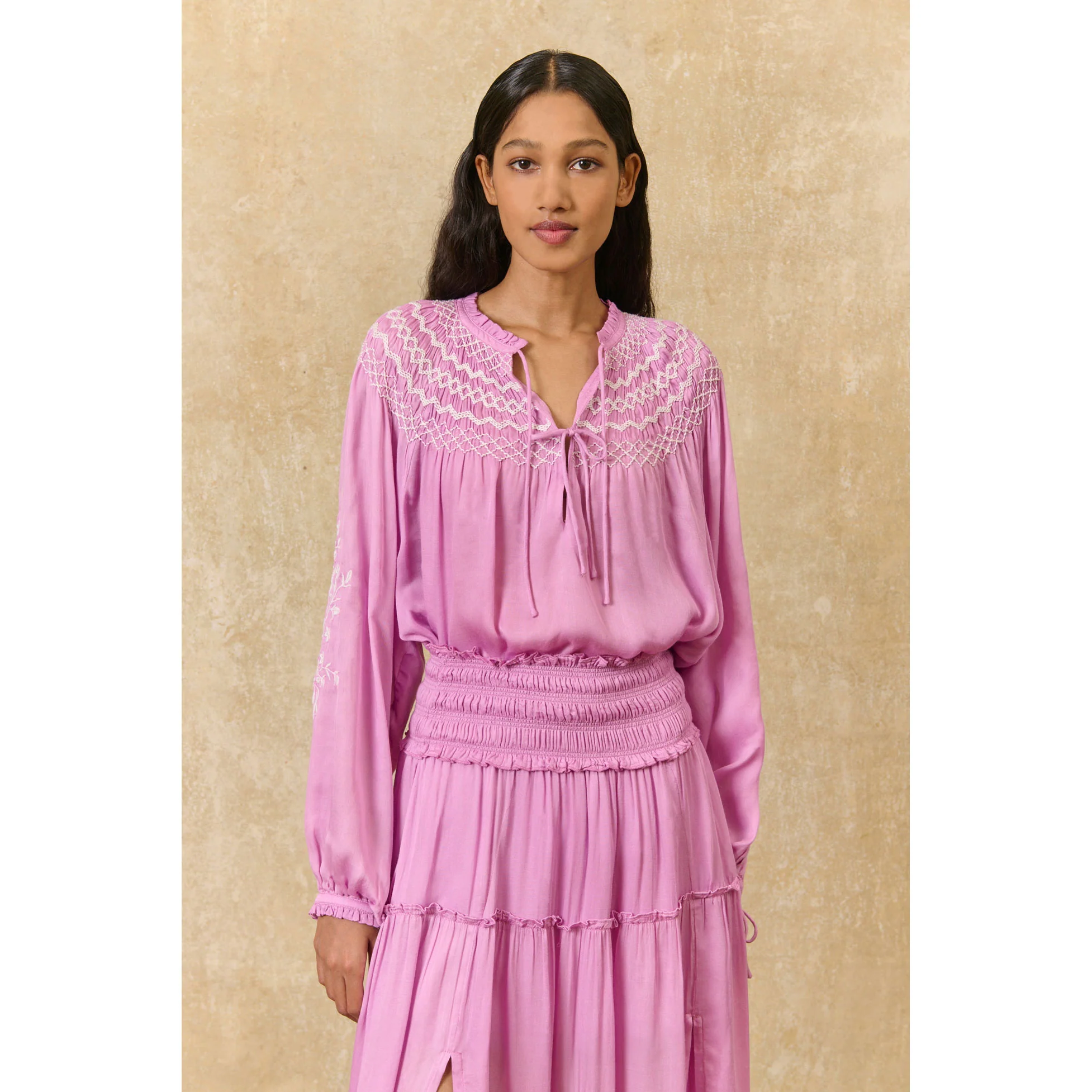 Louise Misha Dusty Pink Polly Womens Skirt - Image 4