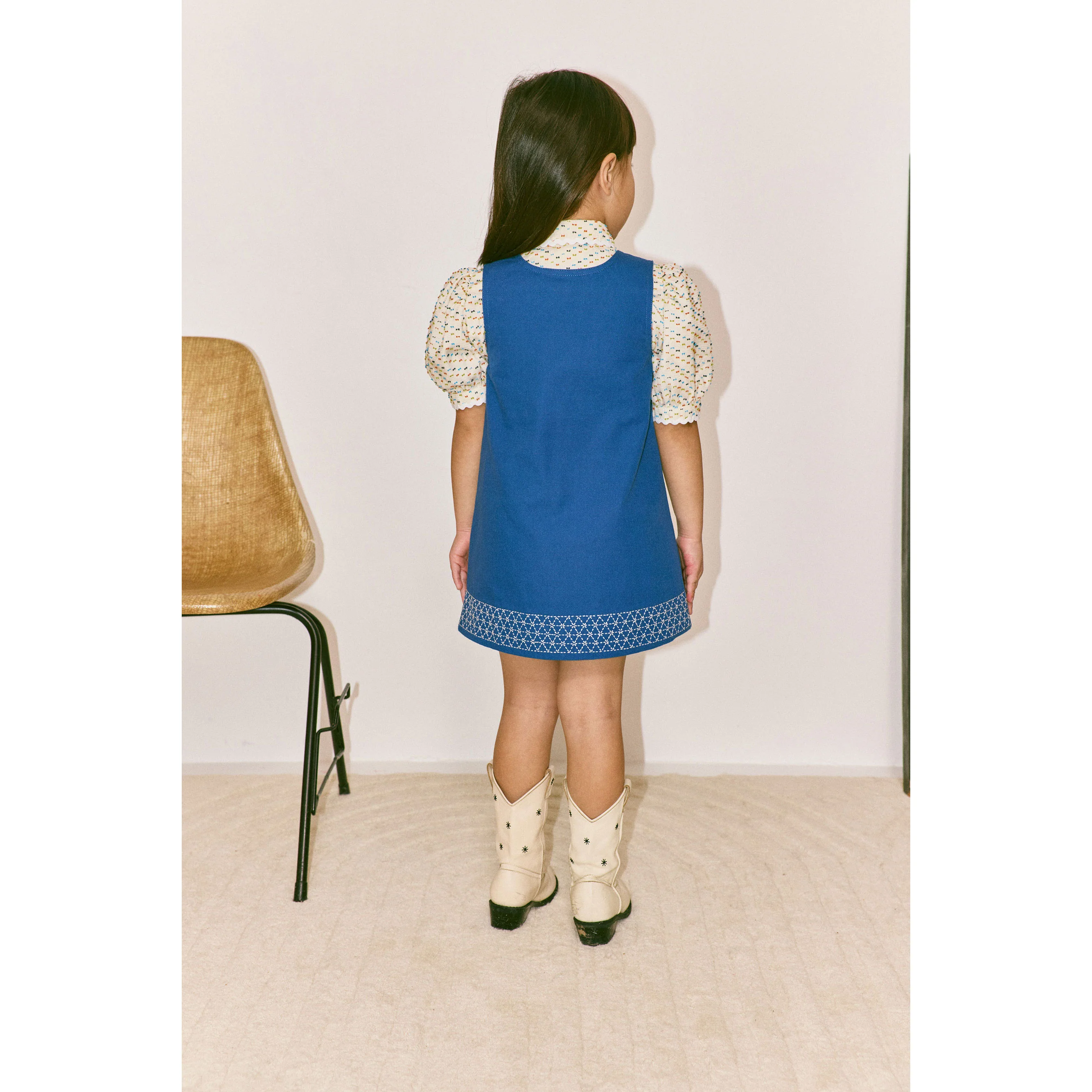 Misha and Puff Blue Ribbon Little Paths Nell Dress - Image 3