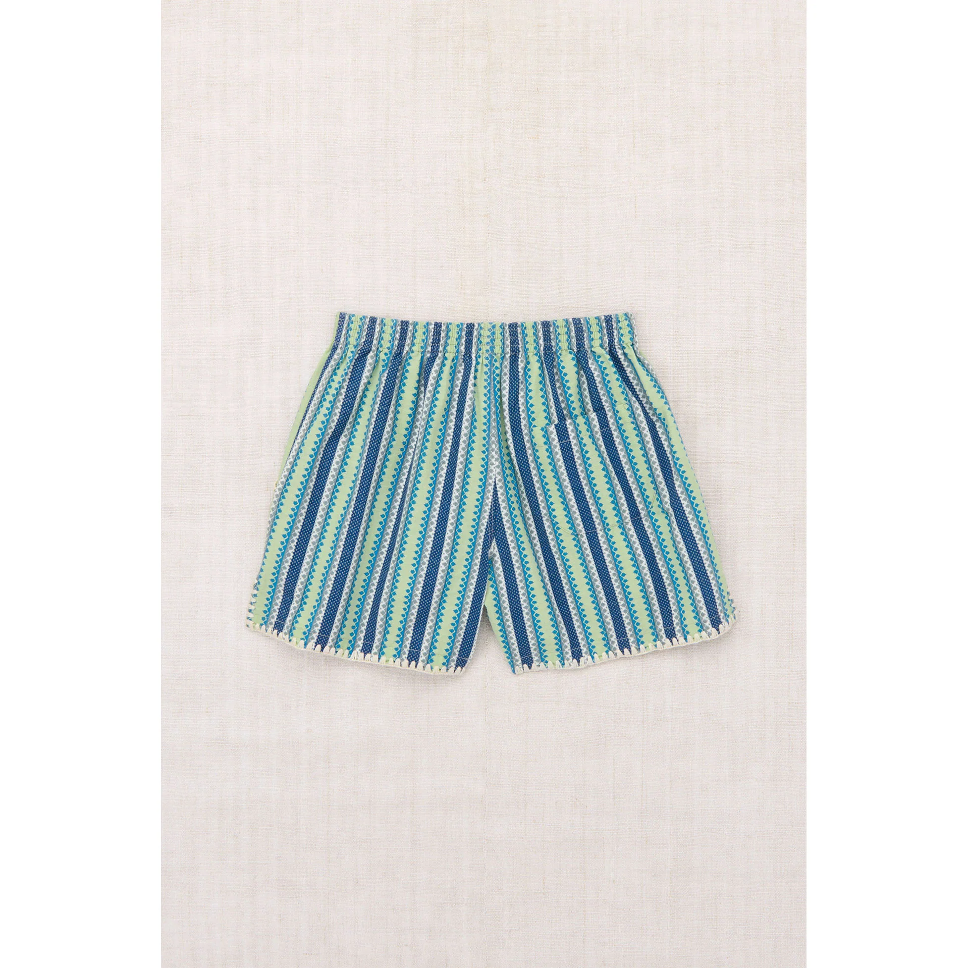 Misha and Puff   Blue Ribbon Vaquero Stripe Traveler Short - Image 3