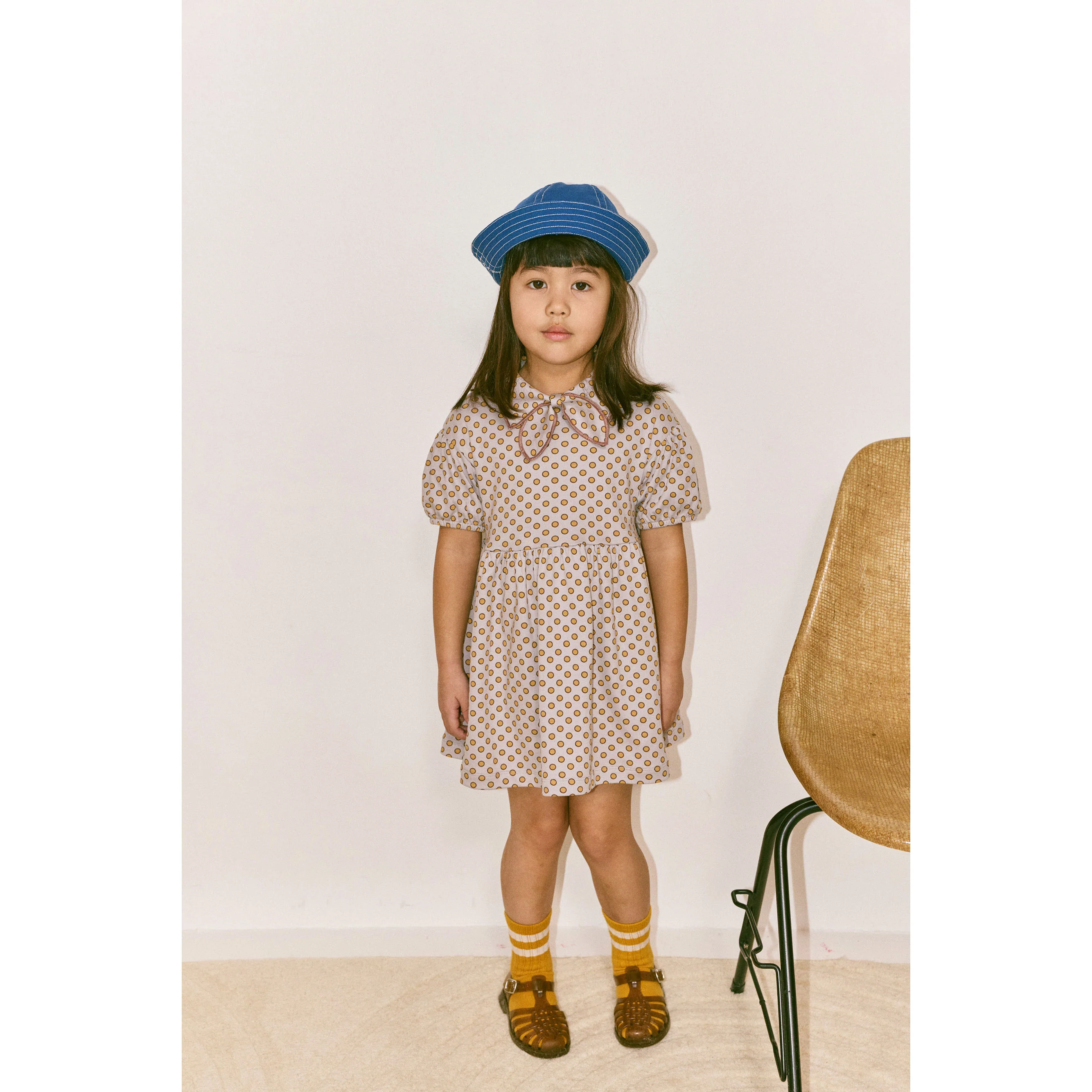 Misha and Puff   Mist Ben-Day Dots Junior Scout Dress - Image 2