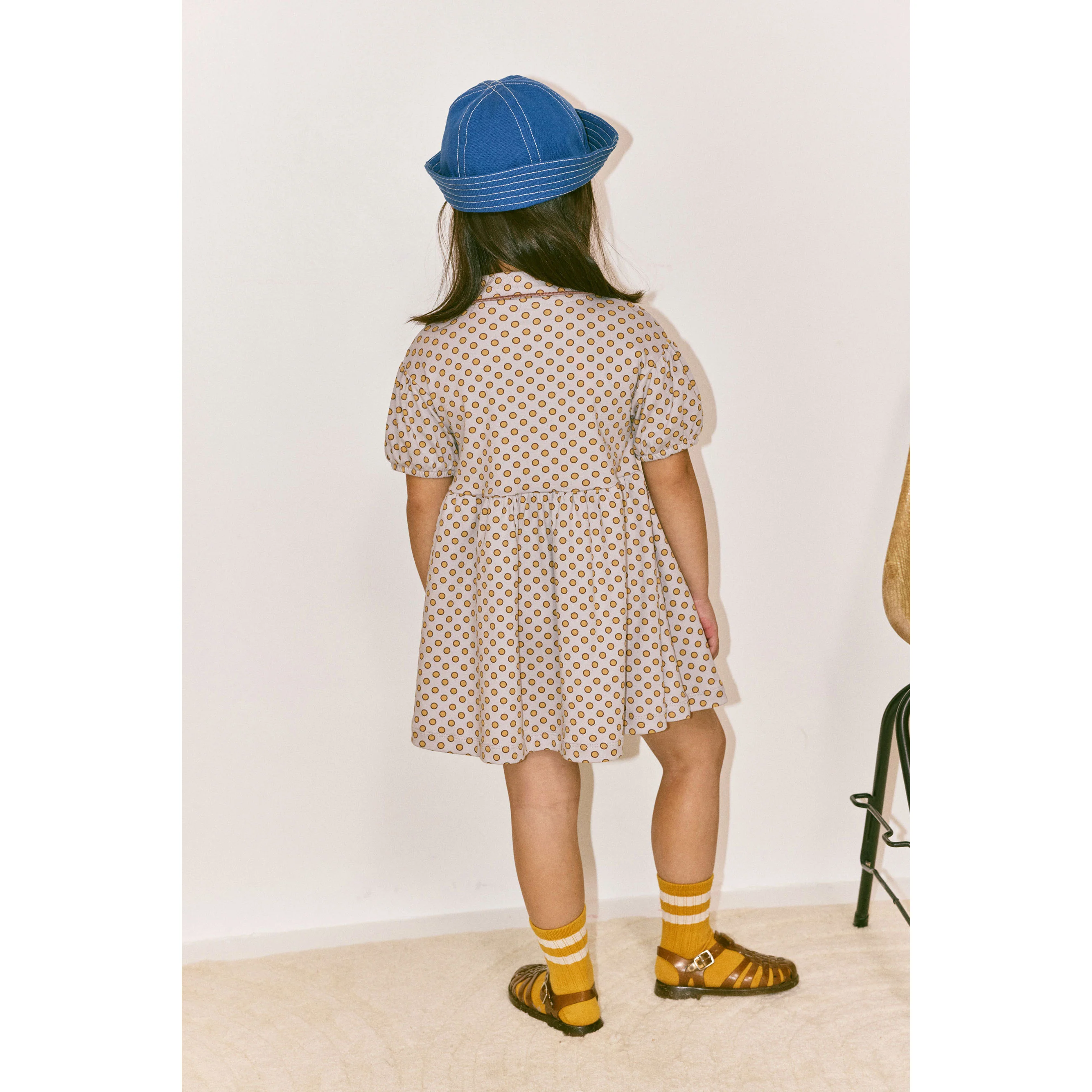 Misha and Puff   Mist Ben-Day Dots Junior Scout Dress - Image 3