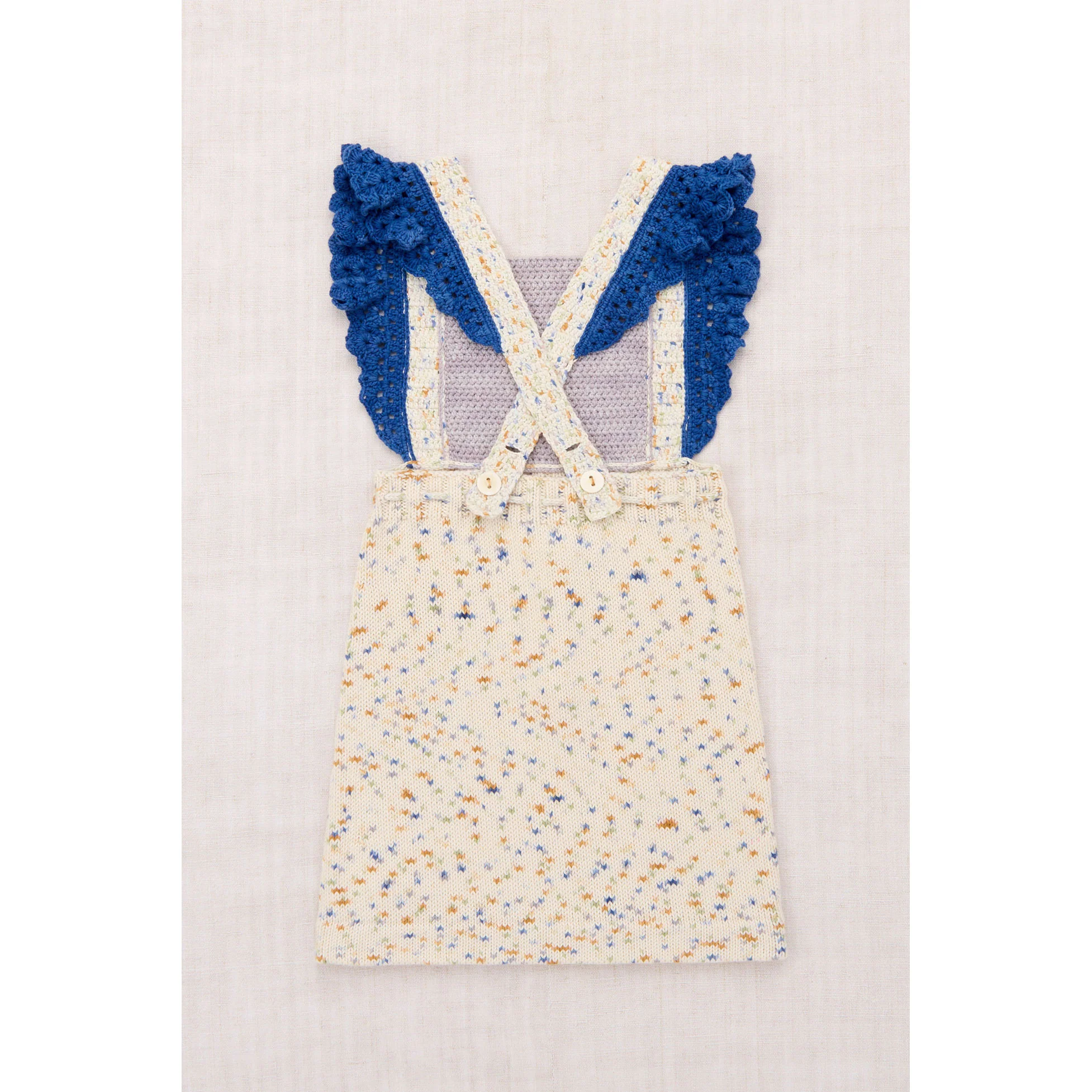Misha and Puff Seashore Confetti Crochet Joya Pinafora - Image 3
