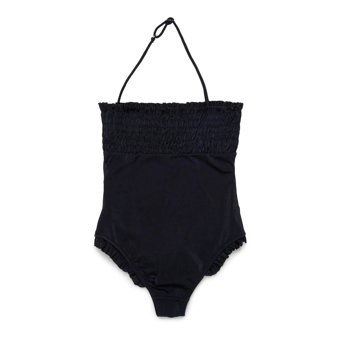 N21  Black Smocked Halter Bathing Suit - Image 2
