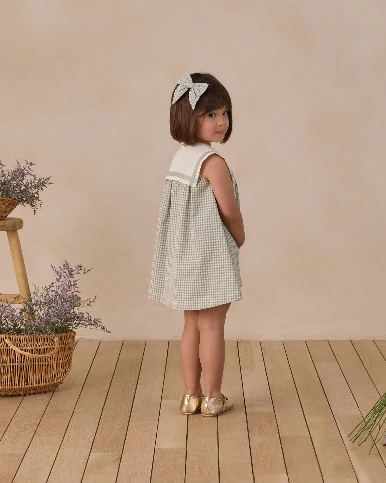 Noralee Eucalyptus Check Daisy Dress - Image 4