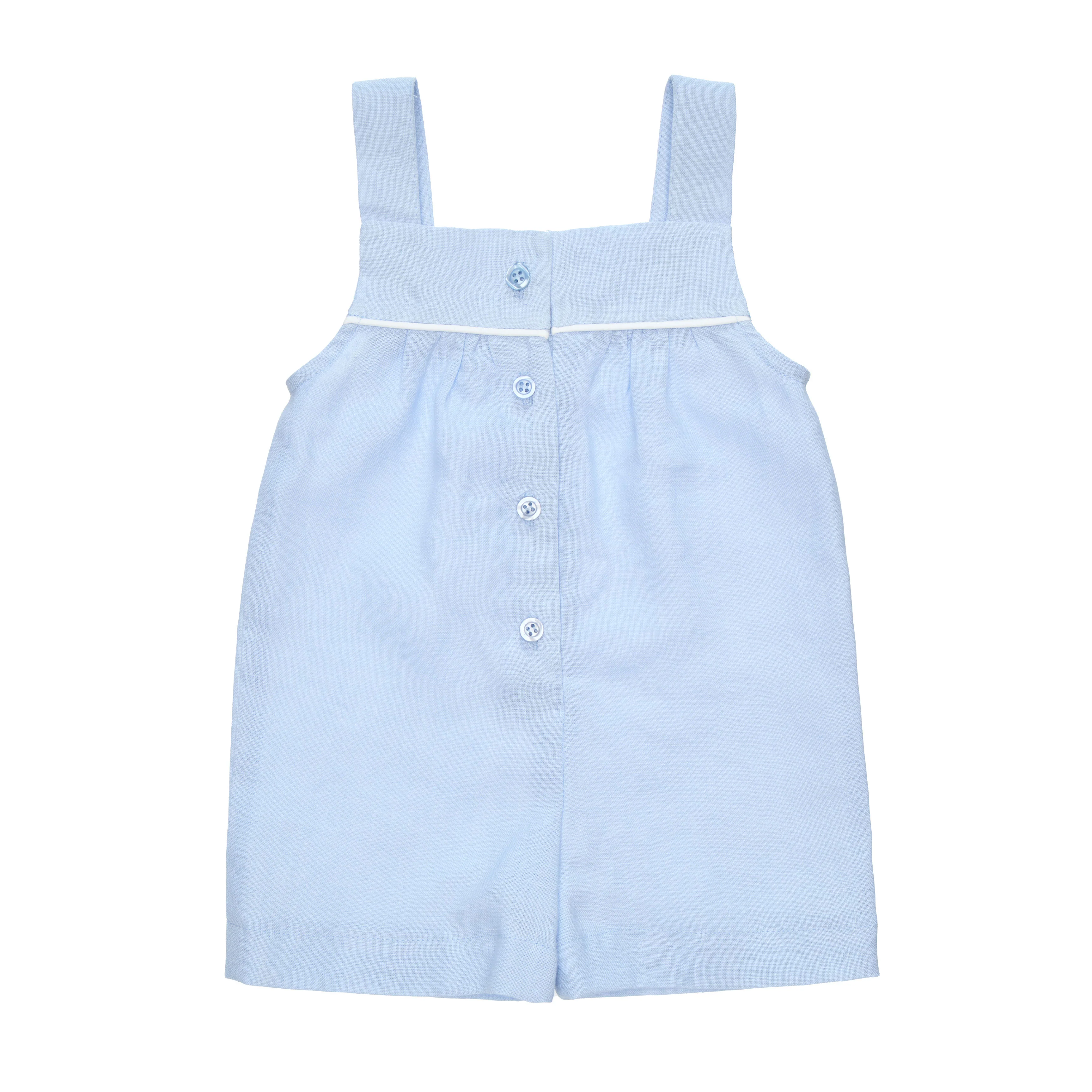 Paade Mode Blue Linen Aria Romper - Image 2