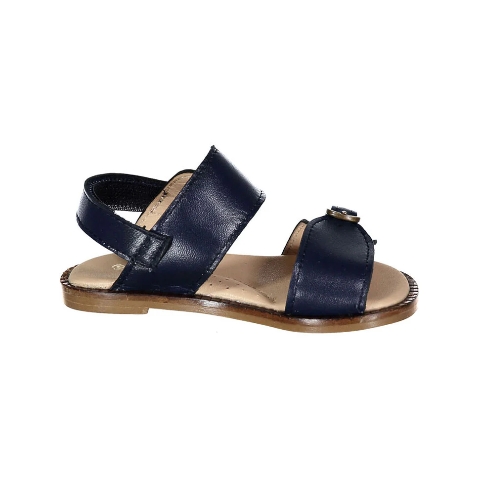 Papanatas Navy Double Buckle Baby Sandal - Image 3